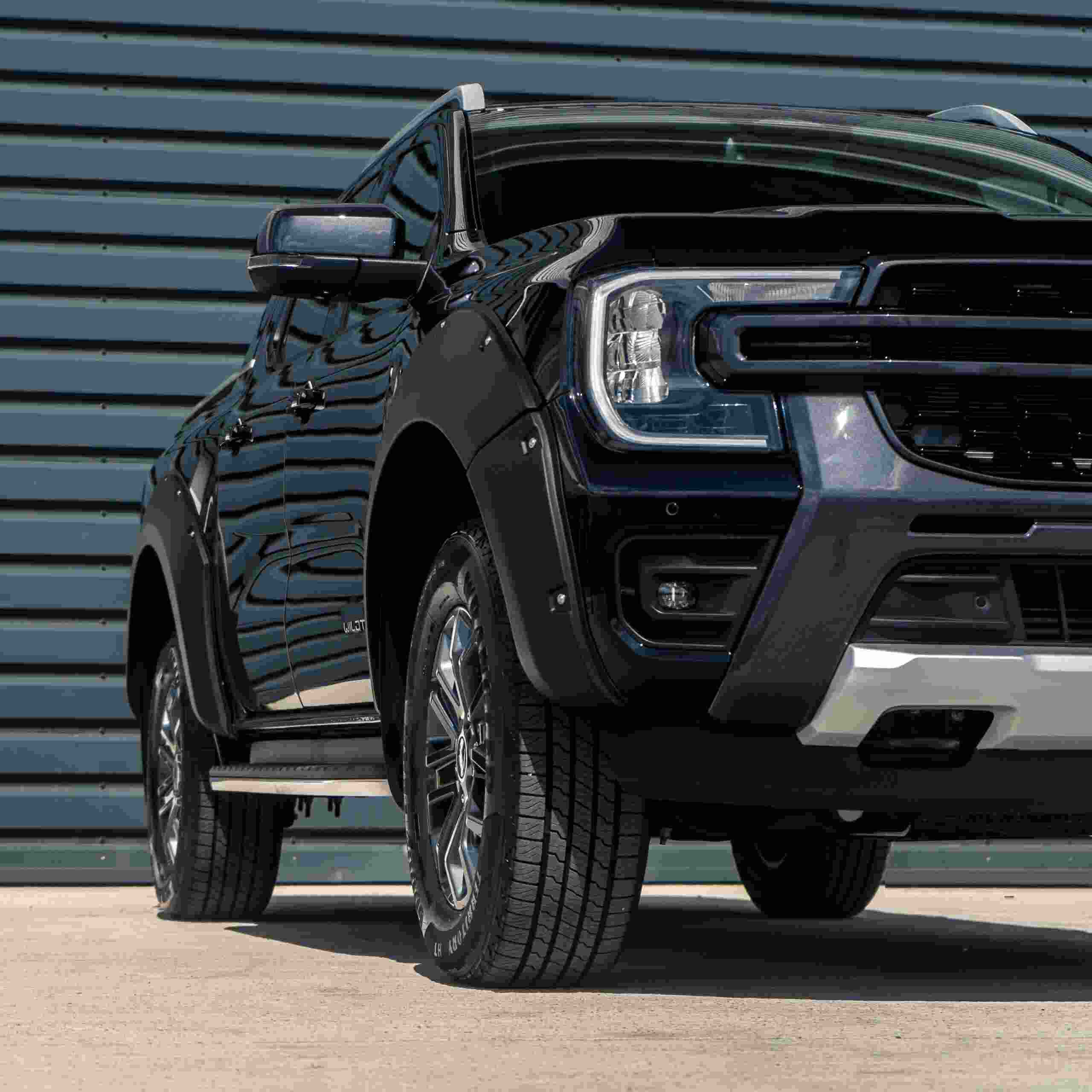 Ford Ranger T9 Wildtrak 2023+ 85mm Matte Black Wheel Arch Kit