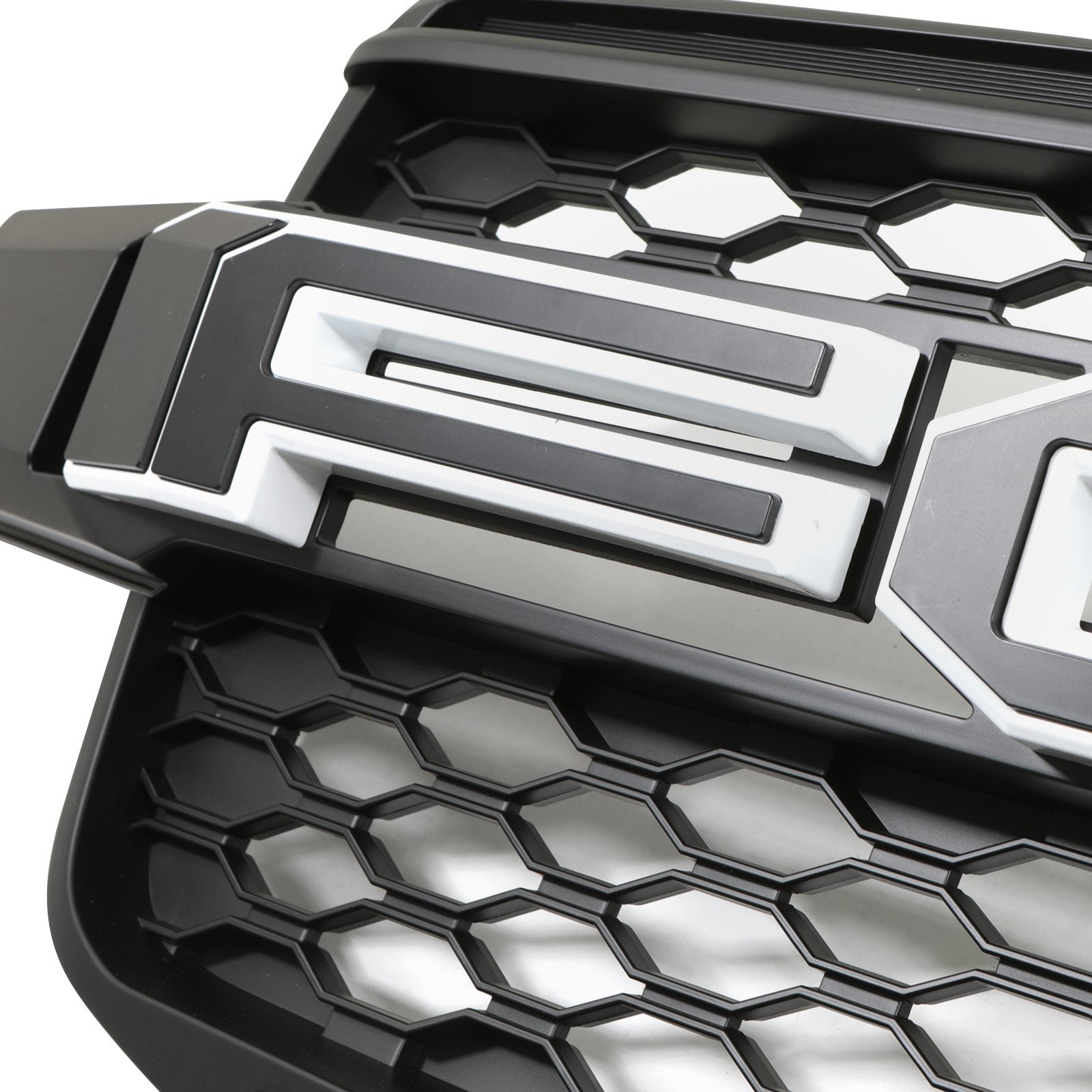 Ford Ranger T9 Wildtrak 2023+ Black Grille With White LED's & Badge