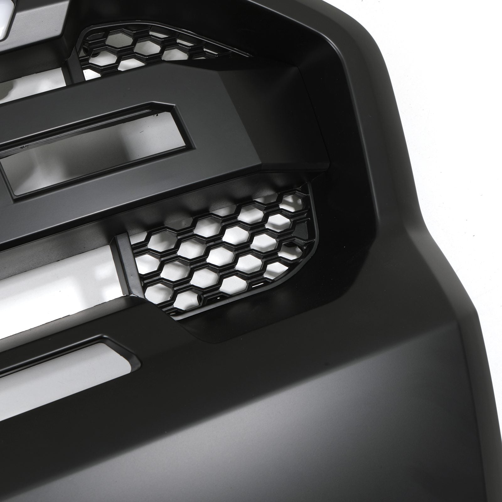 Ford Ranger T8 Wildtrak 18-21 Black Grille With White LED Lights