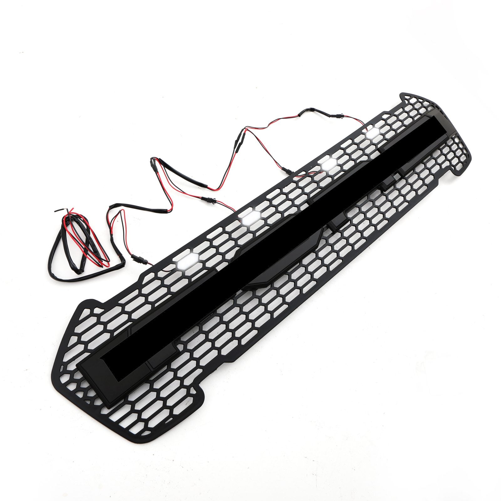 Ford Ranger T7 15-17 Raptor Look Matte Black LED Light Grille
