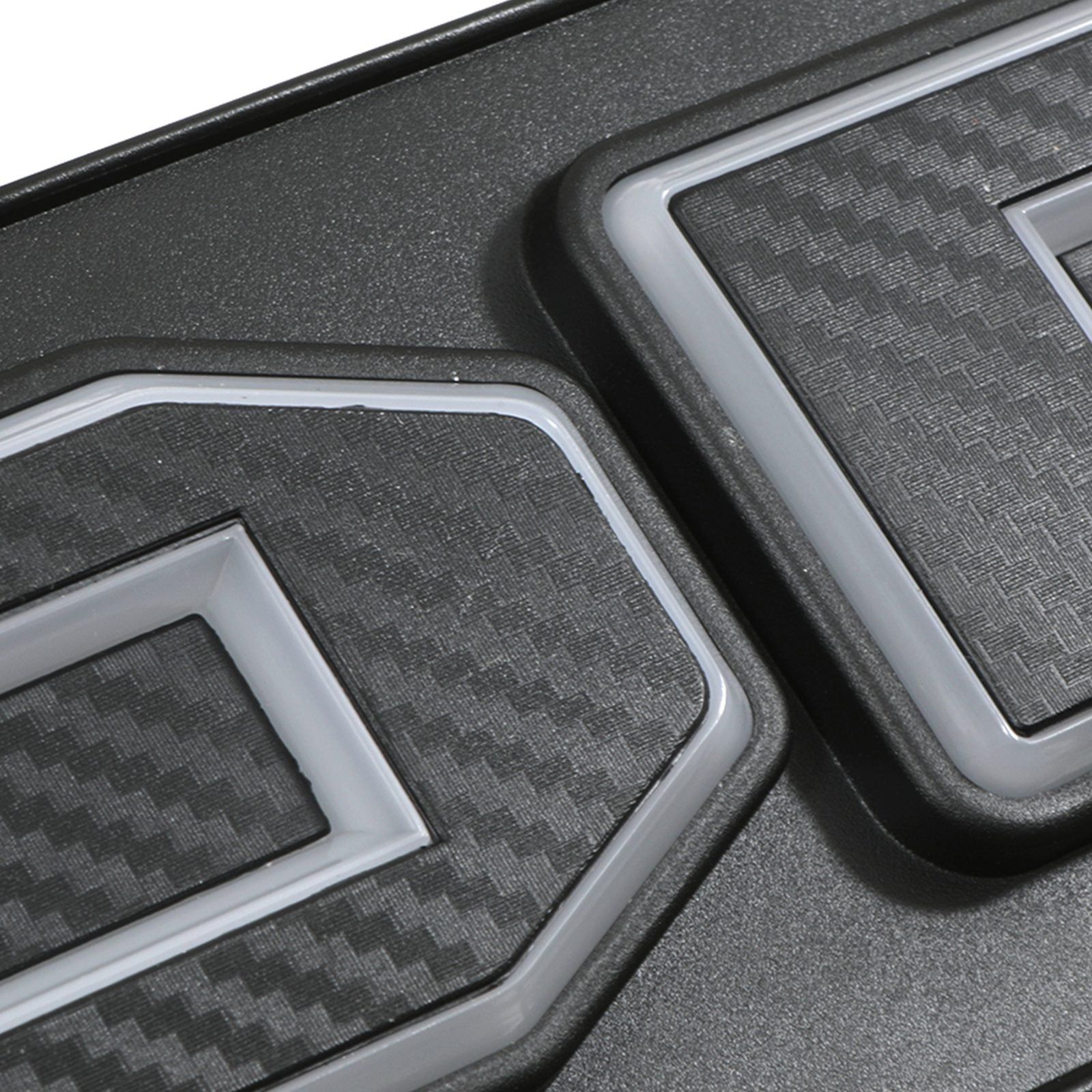 Ford Ranger T7 Wildtrak 15-17 Matte Black Grille With White LED Badge