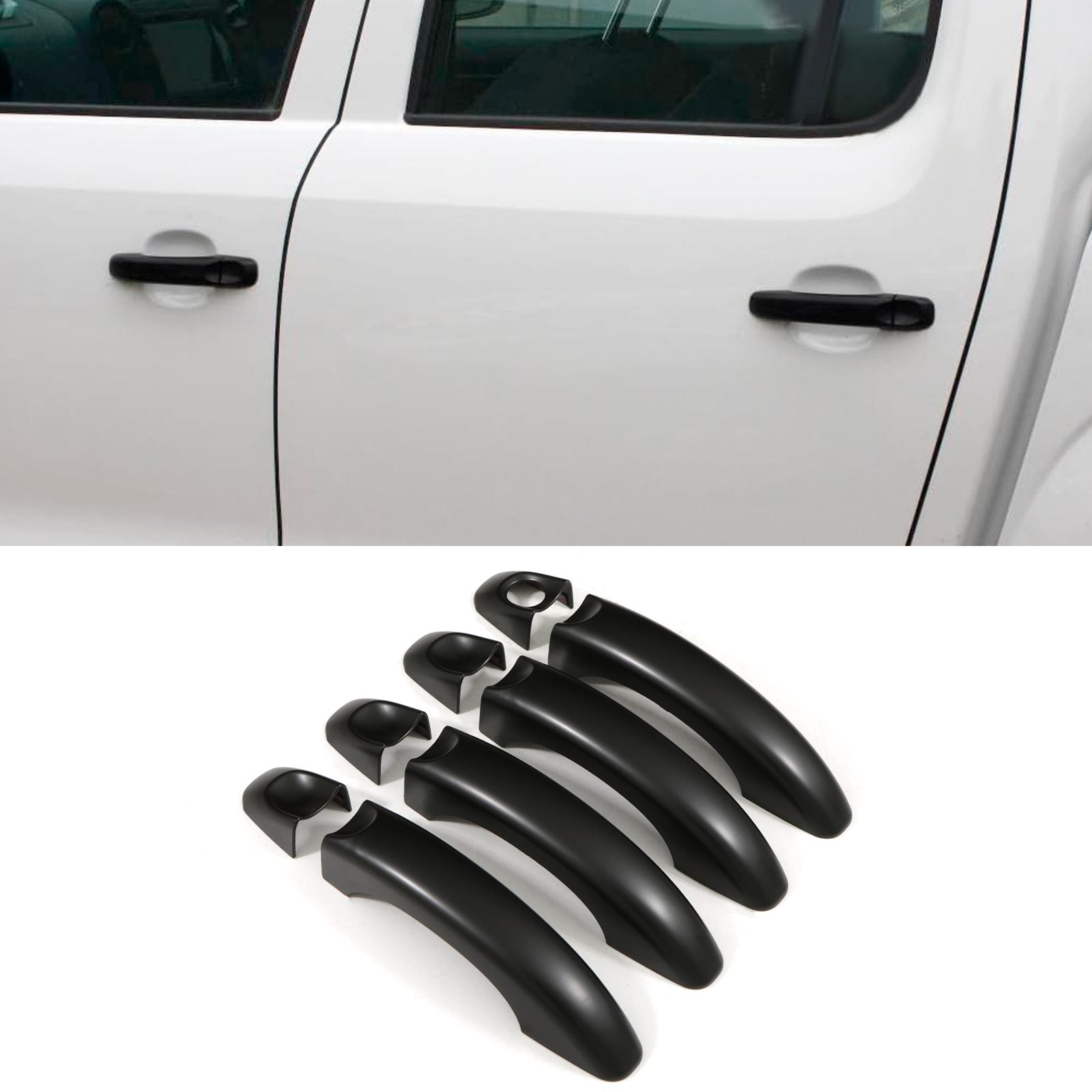 Volkswagen VW Amarok 10-20 Matte Black Door Handle Covers