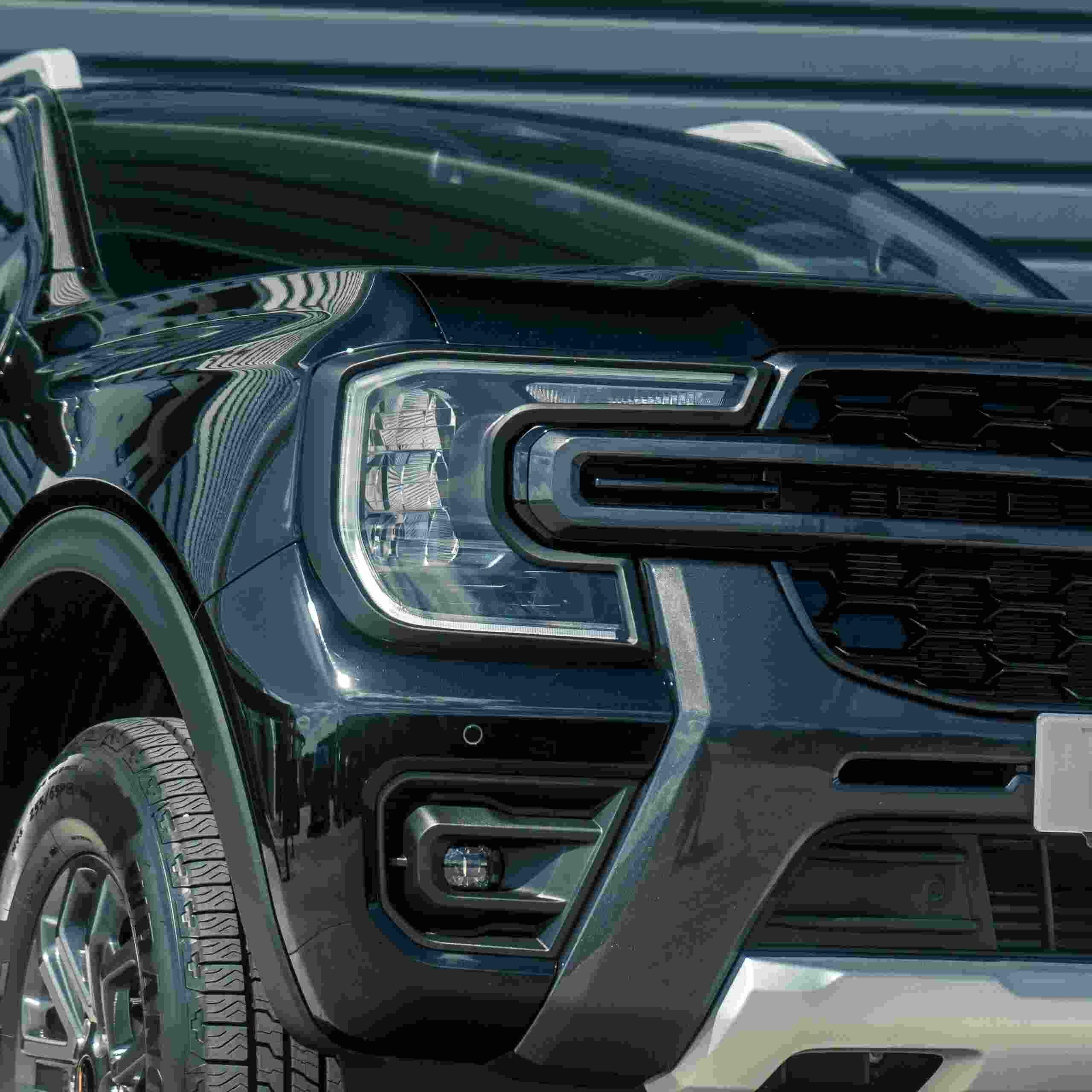 Ford Ranger T9 2023+ Matte Black Headlight Surround Trim
