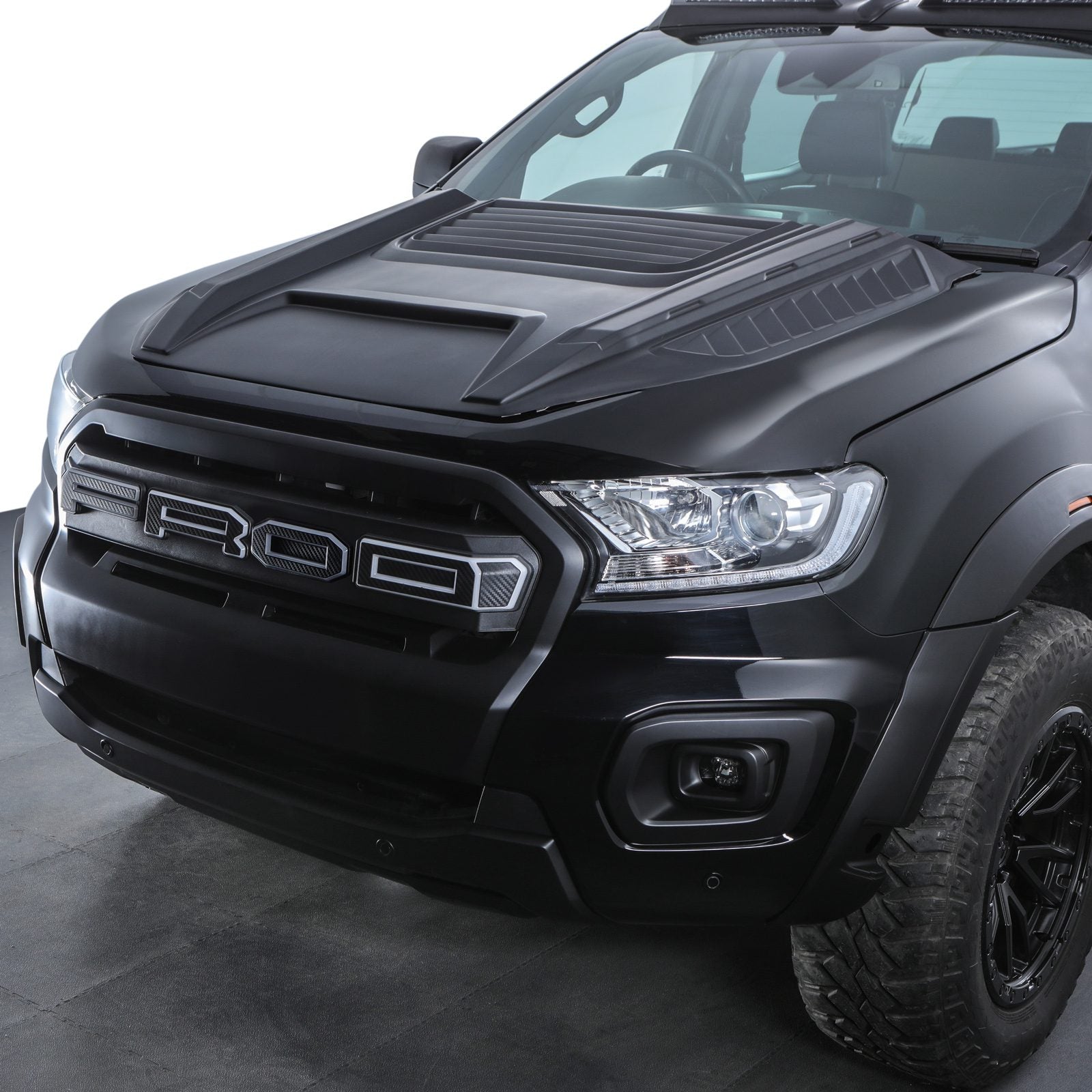 Ford Ranger T8 Wildtrak 2019-2022 Fog Light Cover Trim Black