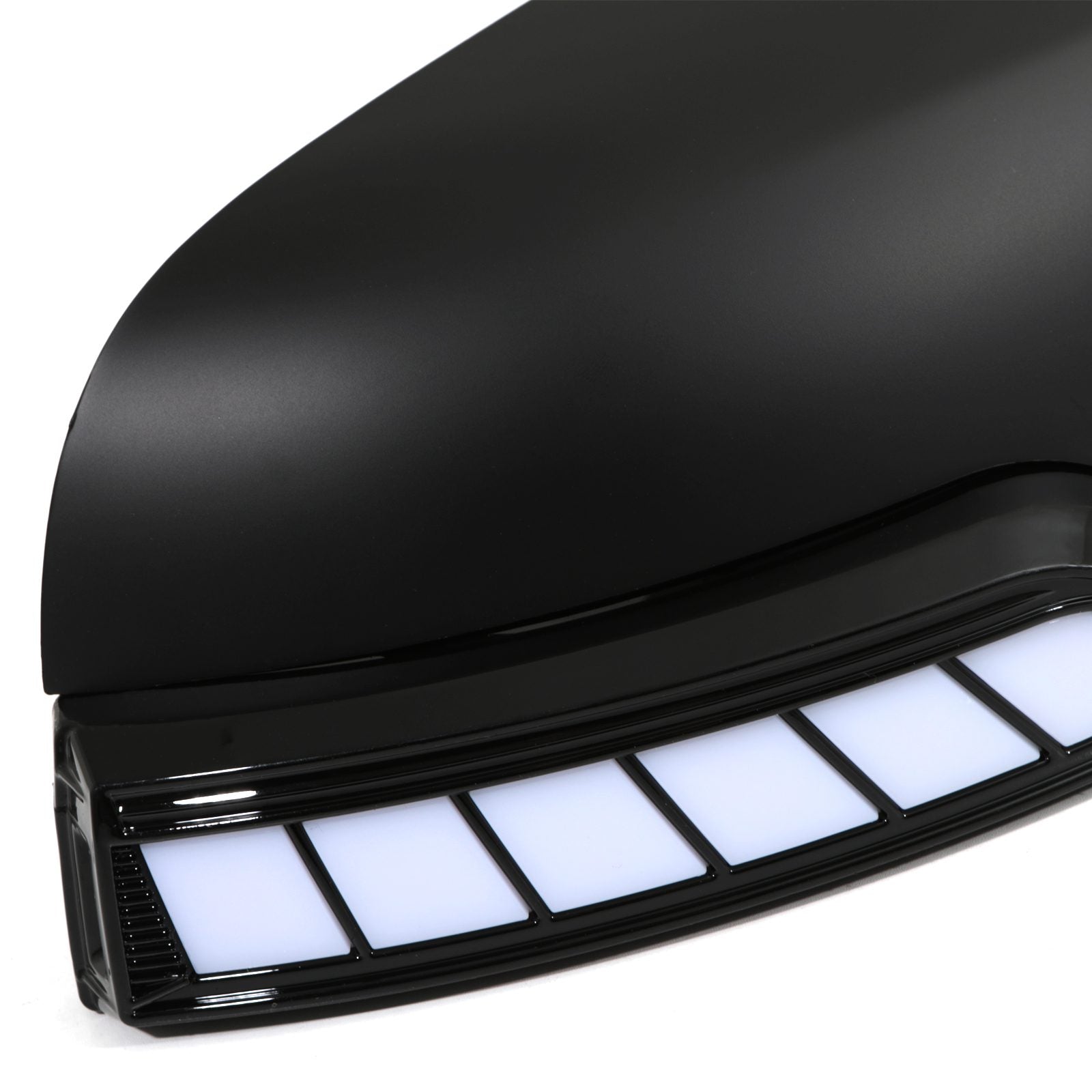 Ford Ranger T6 T7 T8 2011-2022 Black Door Mirror Covers With Dynamic LED Indicators