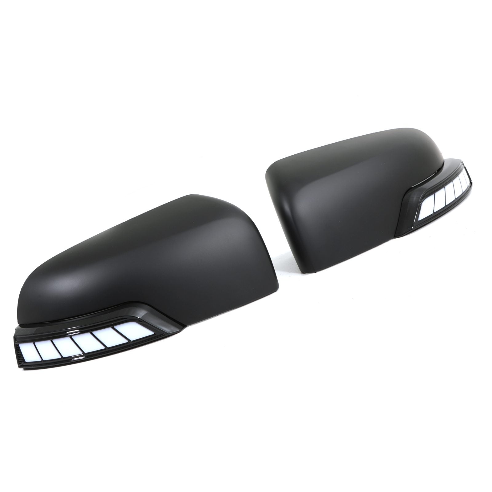 Ford Ranger T6 T7 T8 2011-2022 Black Door Mirror Covers With Dynamic LED Indicators