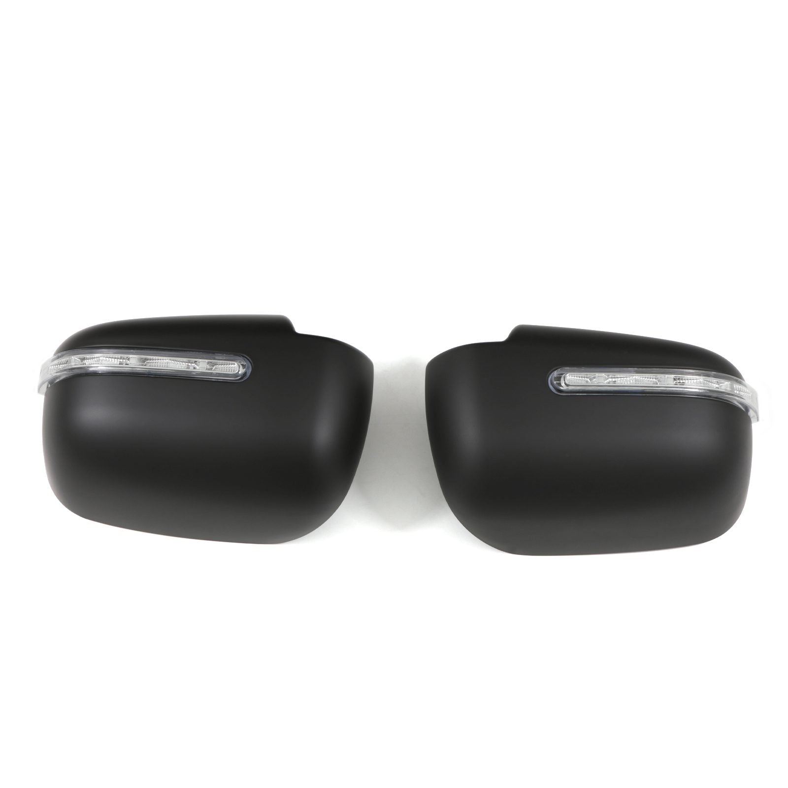 Mitsubishi L200 Triton 15-18 Black Door Mirror Covers With LED Light