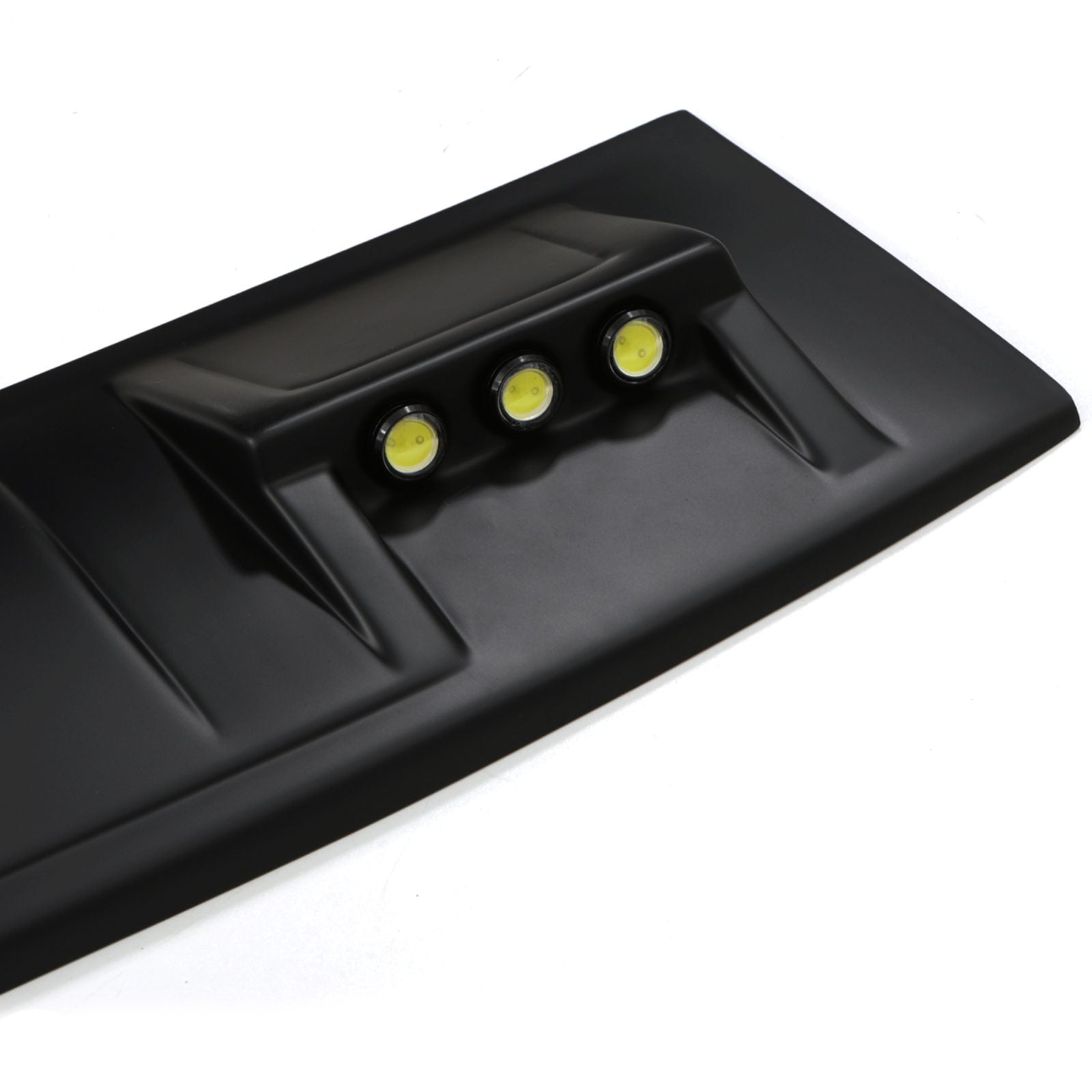 Ford Ranger T6 T7 12-17 Matte Black Roof Cover With LED Lights