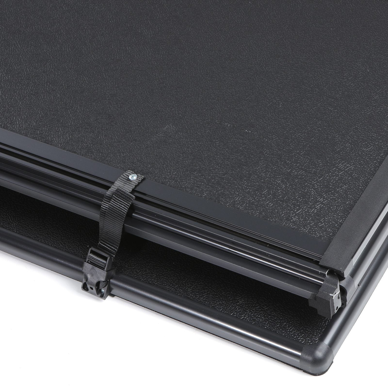 Toyota Hilux MK8 MK9 2015+ Black Tri-Fold Hard Tonneau Cover