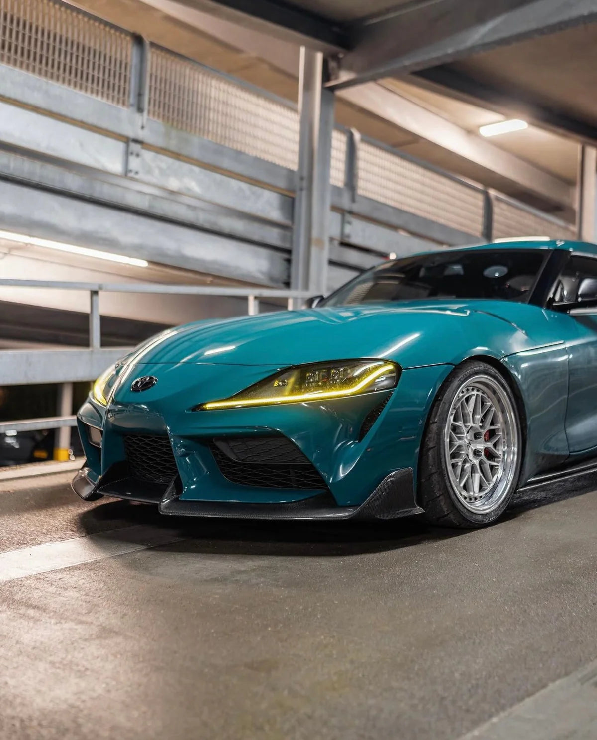 TOYOTA GR SUPRA A90 MK5 CARBON FIBRE FRONT SPLITTER BY ADRO (2019+)