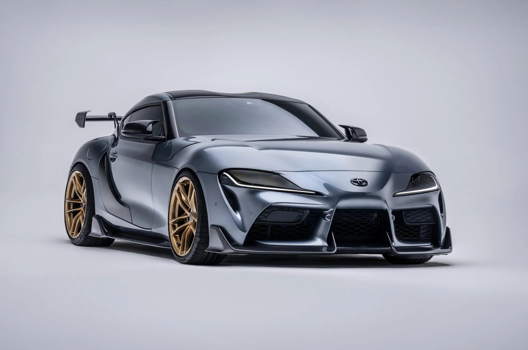 TOYOTA GR SUPRA A90 MK5 CARBON FIBRE FRONT SPLITTER BY ADRO (2019+)