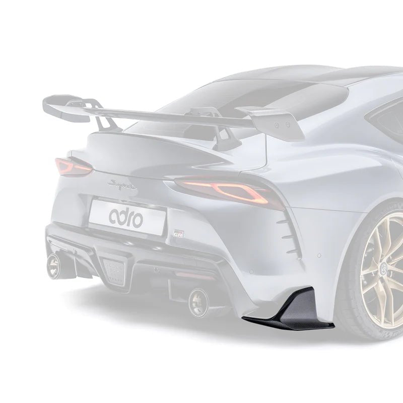 TOYOTA GR SUPRA A90 MK5 CARBON FIBRE REAR WINGLETS BY ADRO (2019+)