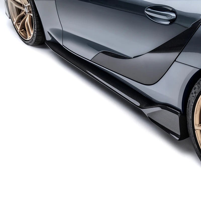 TOYOTA GR SUPRA A90 MK5 CARBON FIBRE SIDE SKIRTS BY ADRO (2019+)
