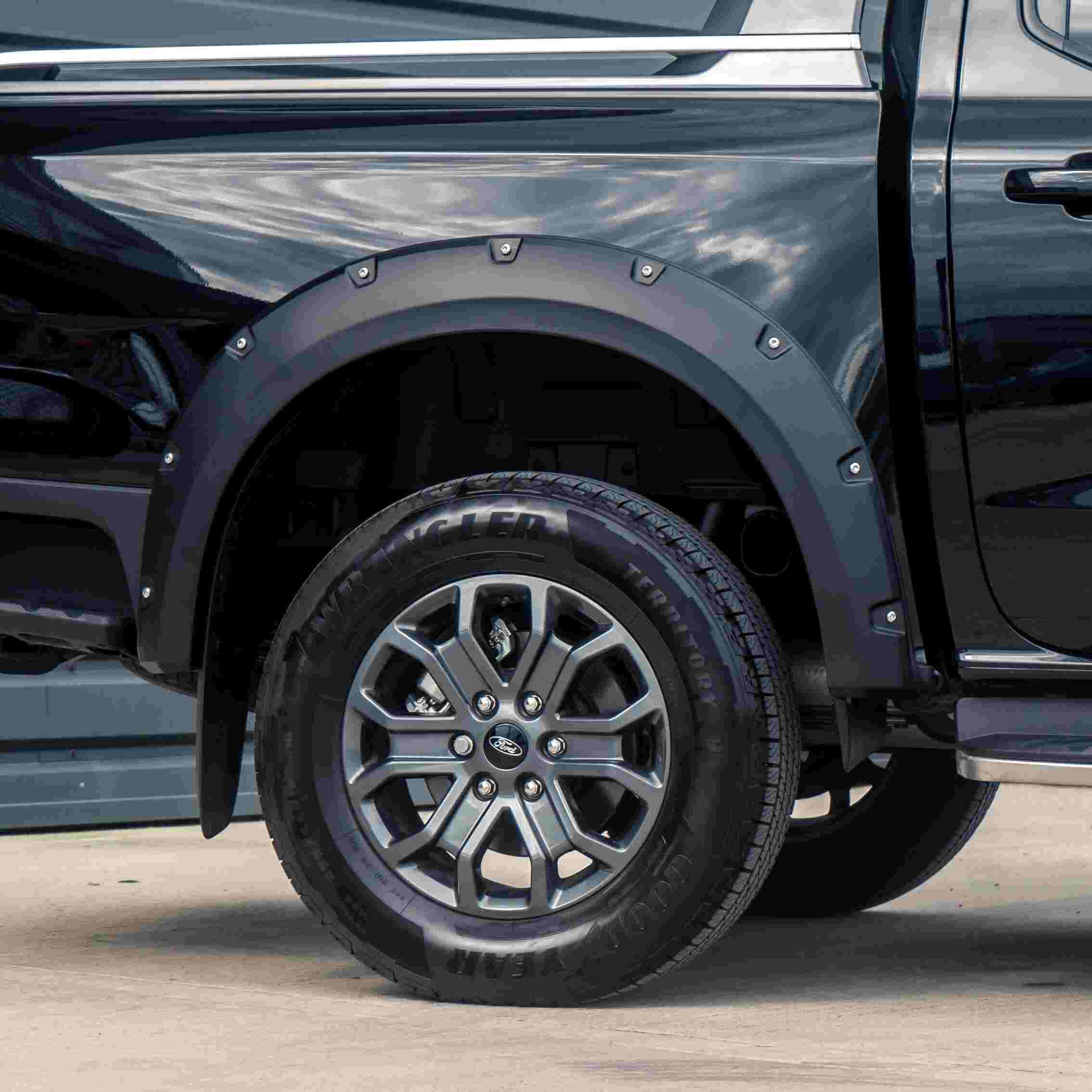 Ford Ranger T9 Wildtrak 2023+ 90mm Matte Black Wheel Arches