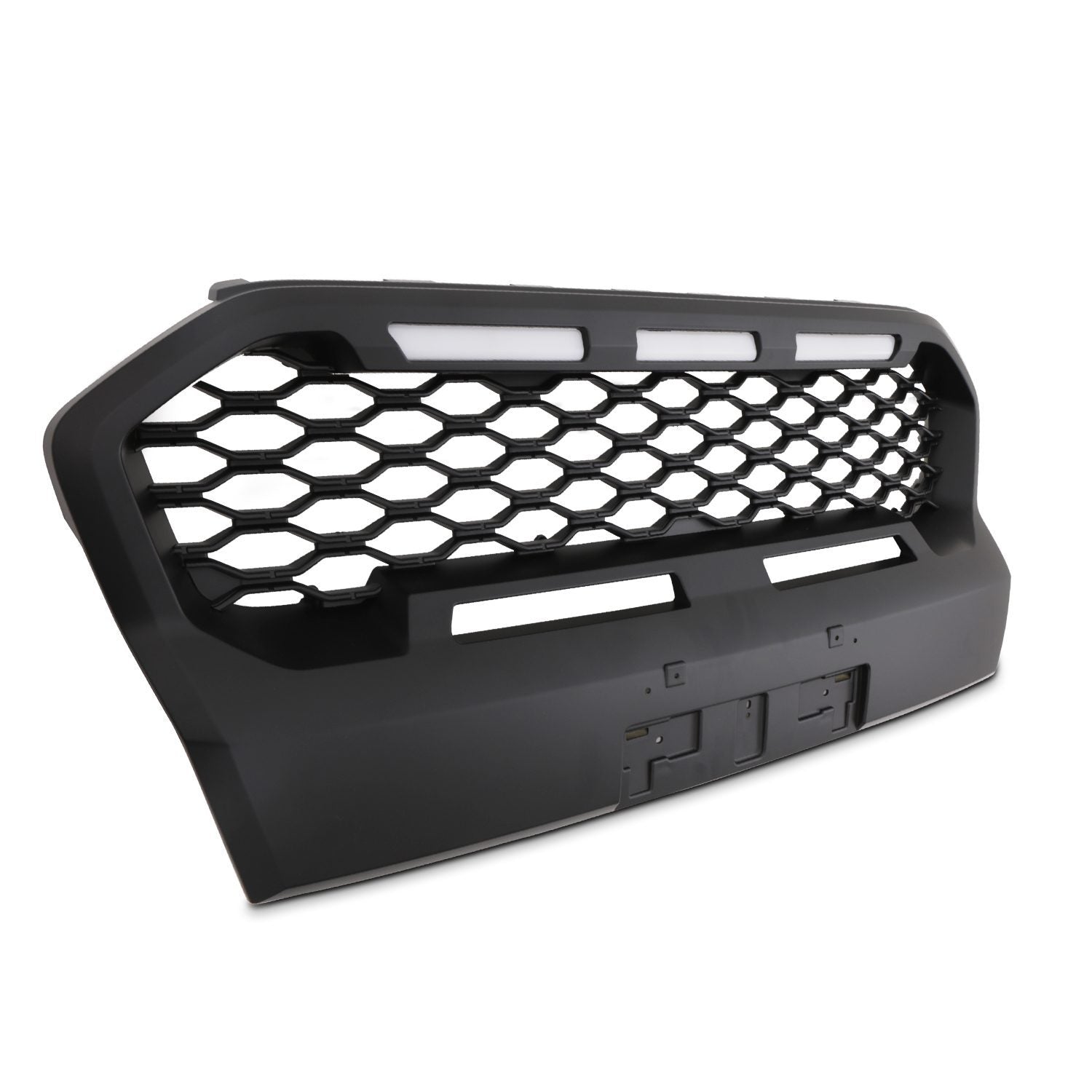 Ford Ranger T8 Wildtrak 19-21 Black Grille With LED Lights