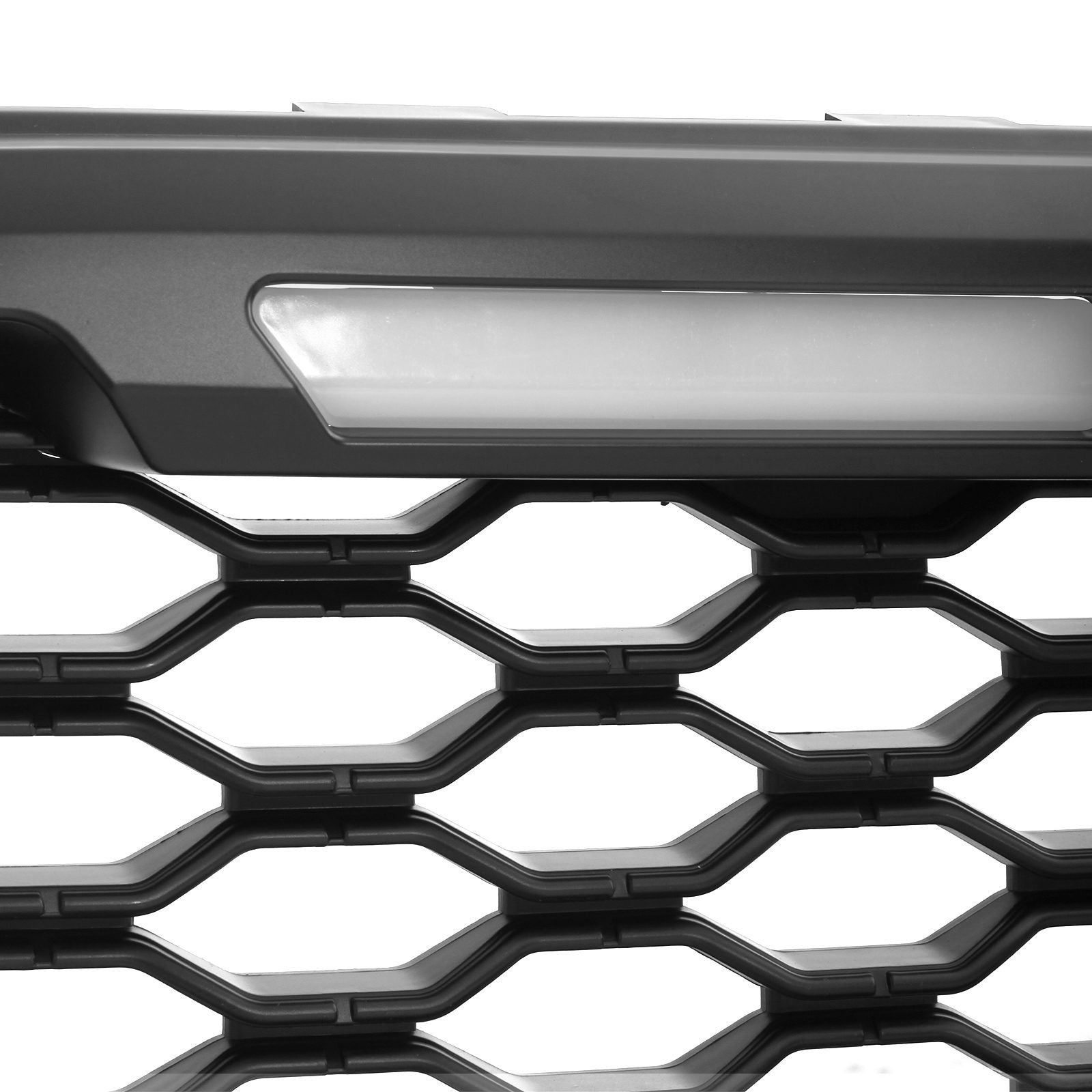 Ford Ranger T7 15-18 Black Honeycomb Grille With LED Lights
