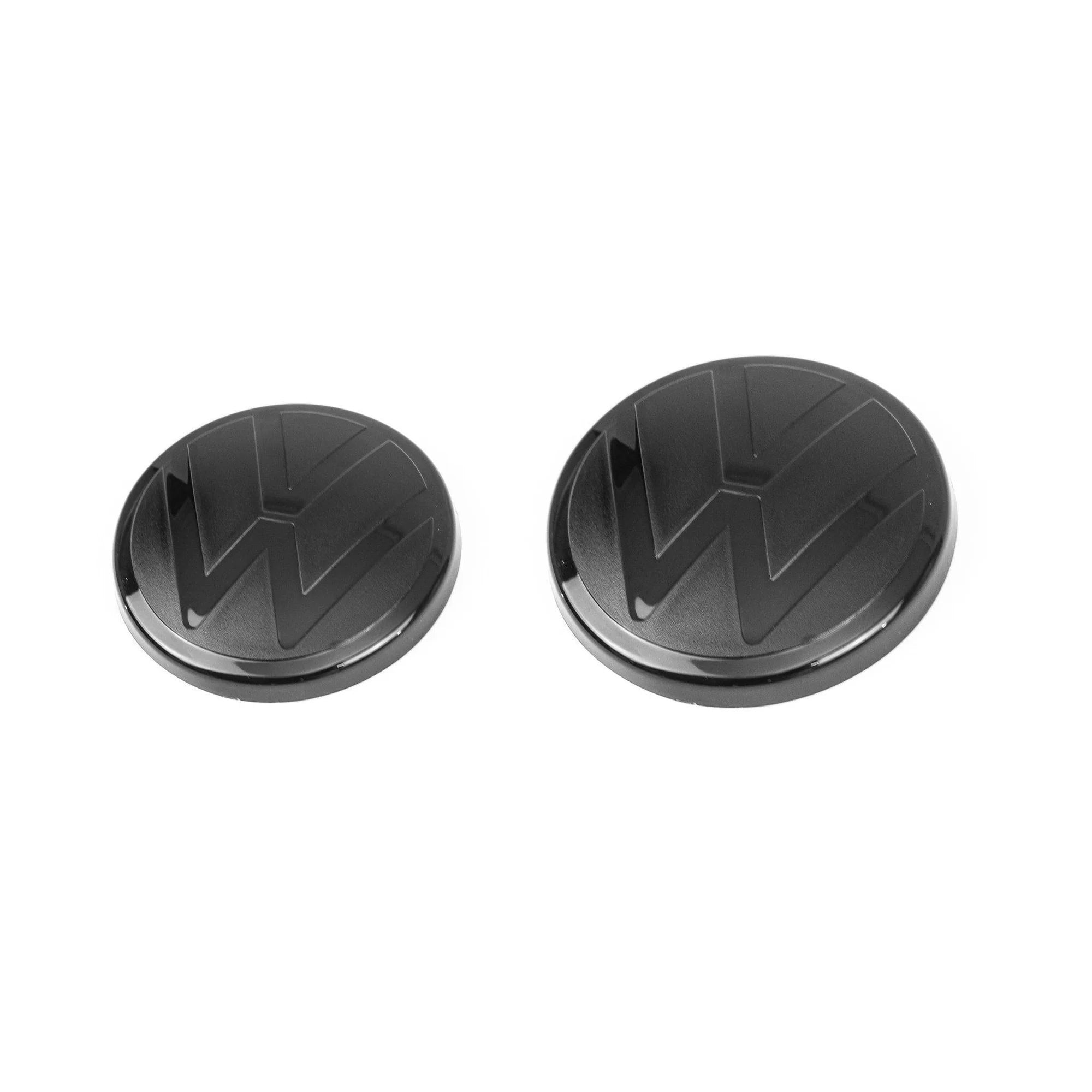 VW GOLF / GOLF GTI / GOLF R MK8 & MK8.5 BLACKOUT BADGES FRONT & REAR SET (2019+)