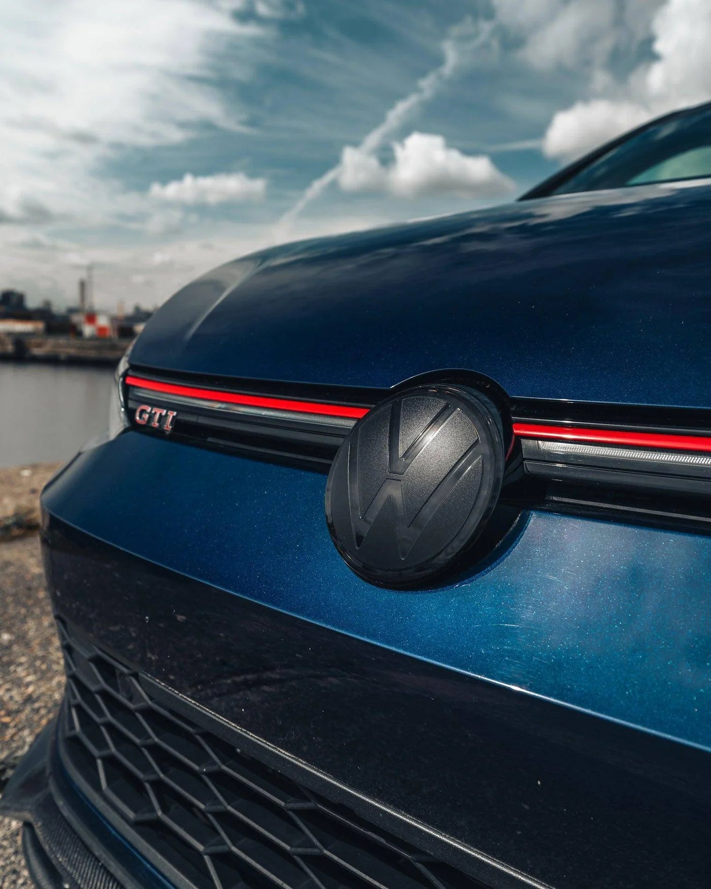 VW GOLF / GOLF GTI / GOLF R MK8 & MK8.5 BLACKOUT BADGES FRONT & REAR SET (2019+)