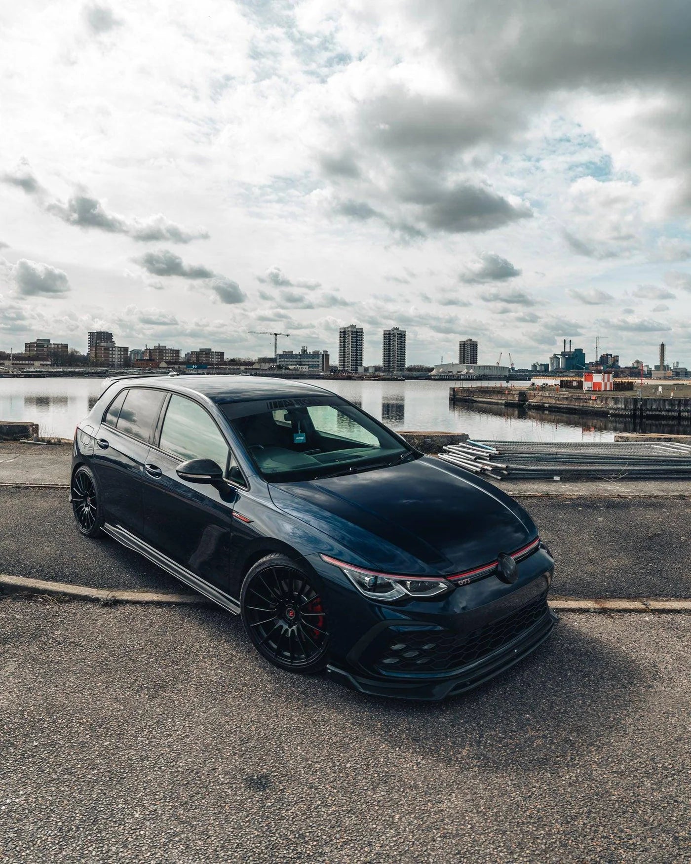 VW GOLF / GOLF GTI / GOLF R MK8 & MK8.5 BLACKOUT BADGES FRONT & REAR SET (2019+)