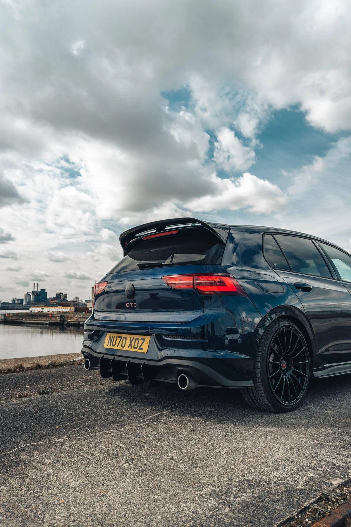 VW GOLF / GOLF GTI / GOLF R MK8 & MK8.5 BLACKOUT BADGES FRONT & REAR SET (2019+)
