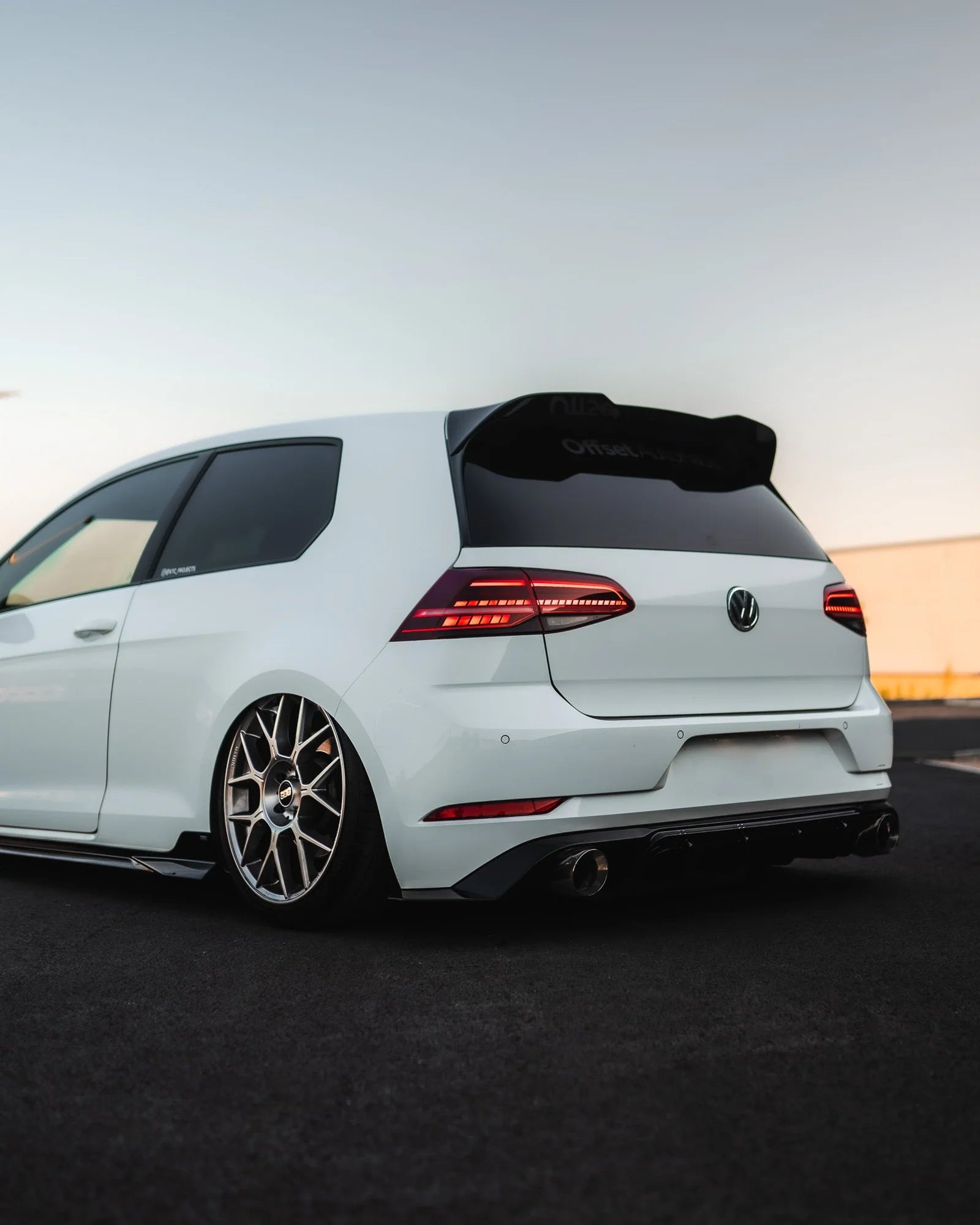 VW Golf, Golf GTI & Golf R Mk7 / Mk7.5 EVO-1 Gloss Black Rear Spoiler by ZAERO (2013-2020)