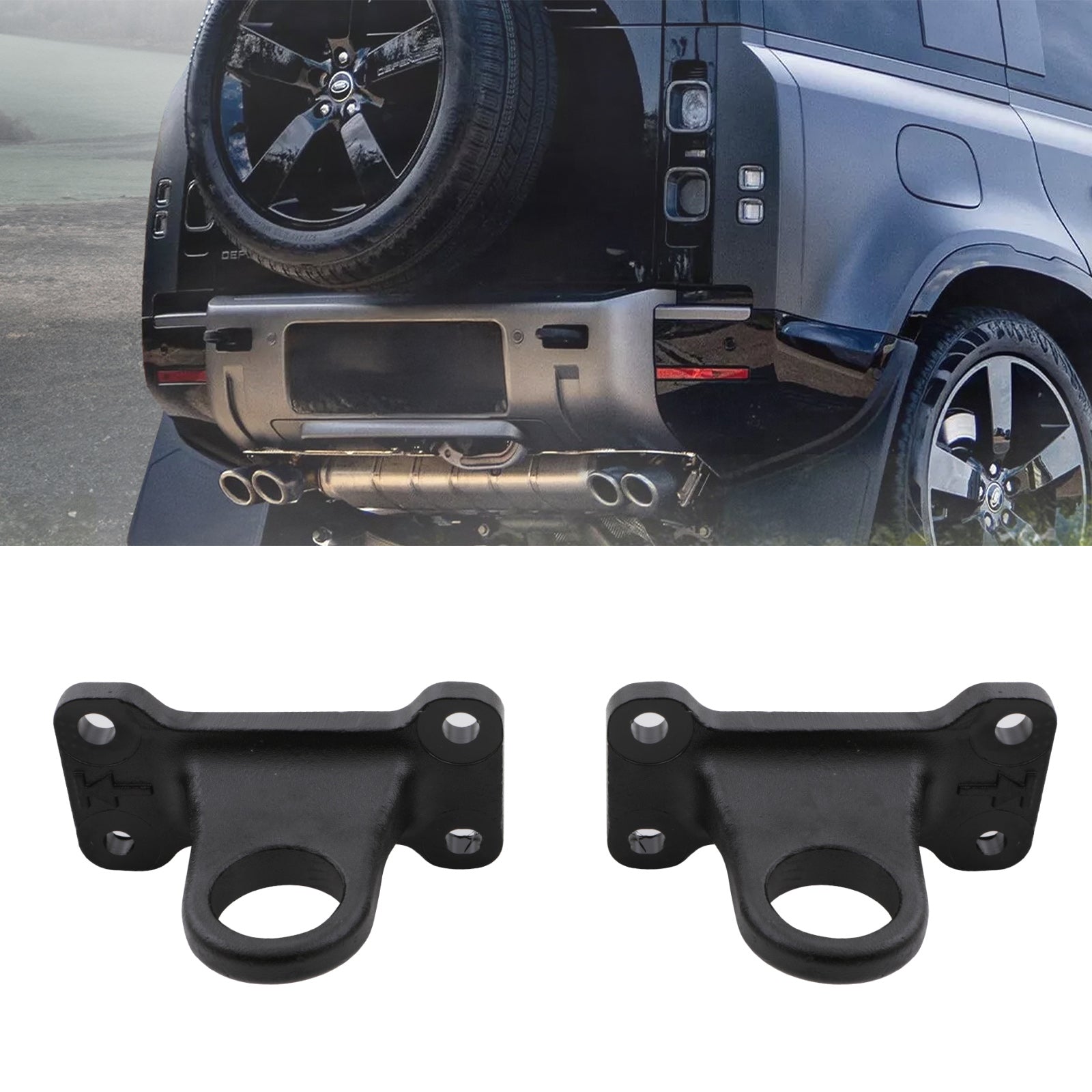 Predator 4x4 Black Tow Loop To Fit Land Rover Defender 110 L663 2020+