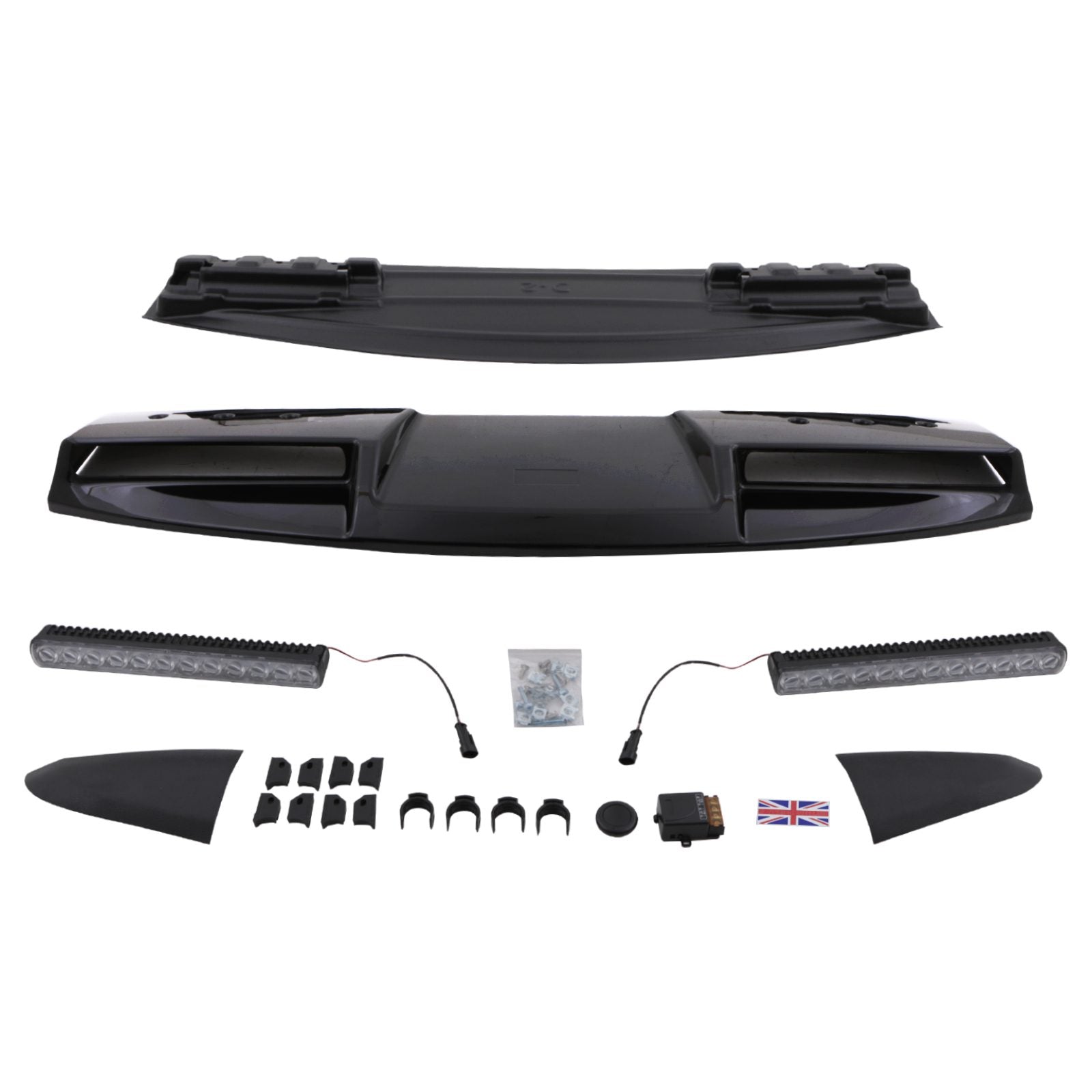 Predator 4x4 Gloss Black Roof Light To Fit Land Rover Defender L663 2020+