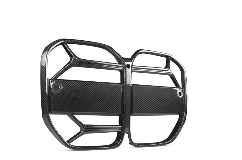 BMW 4 Series G22 G23 Pre-Preg Carbon Fibre CSL Front Kidney Grilles with ACC Fitment by TRE (2021+)