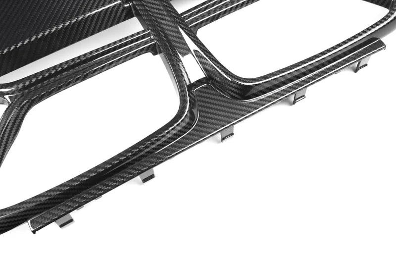 BMW 4 Series Gran Coupe G26 Pre-Preg Carbon Fibre CSL Front Kidney Grilles with ACC Fitment by TRE (2021+)