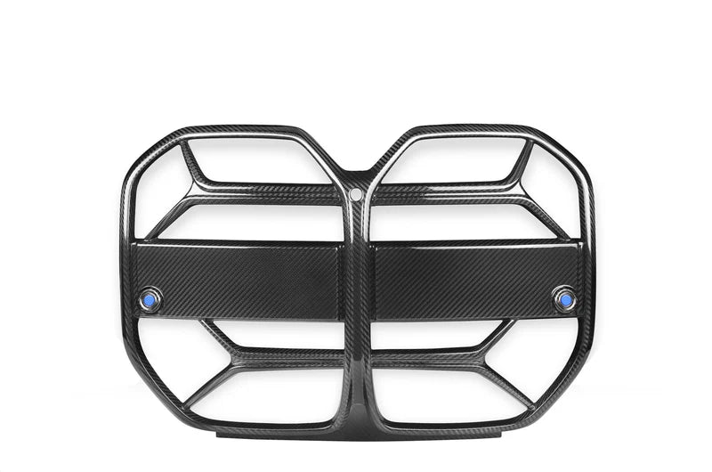 BMW 4 Series Gran Coupe G26 Pre-Preg Carbon Fibre CSL Front Kidney Grilles with ACC Fitment by TRE (2021+)