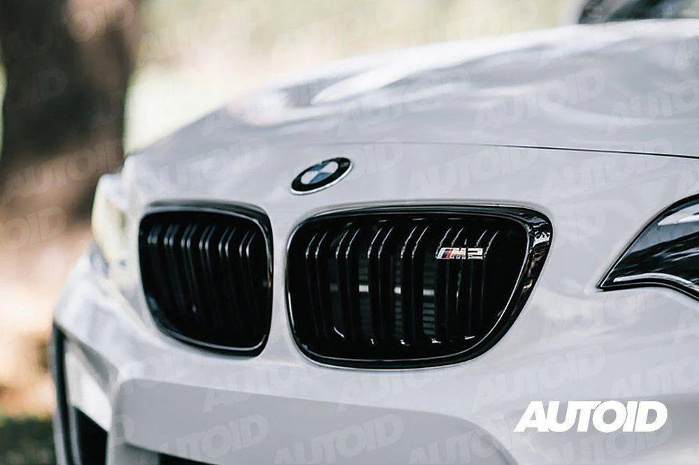 BMW M2 F87 & 2 Series, M235i, M240i F22 F23 Gloss Black Kidney Grilles (2014-2020)