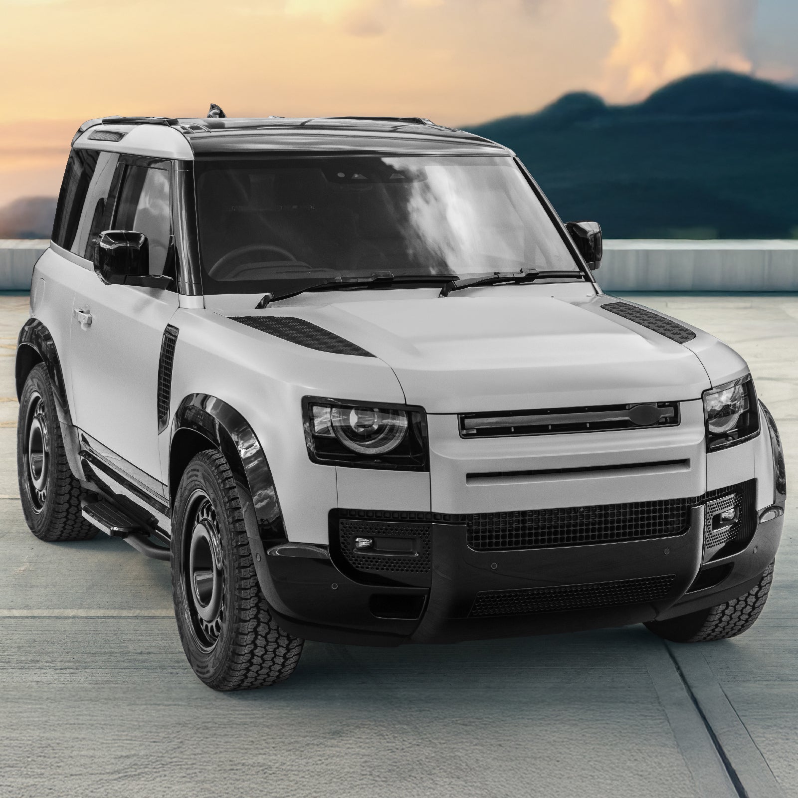 Predator 4x4 Black Pack Full Bumper Trim Kit To Fit Land Rover Defender L663 2020+