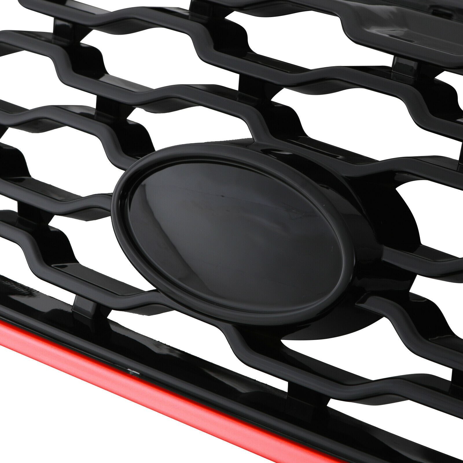 Predator 4x4 Black & Red Dynamic Style Front Grille To Fit Range Rover Evoque L551 19+