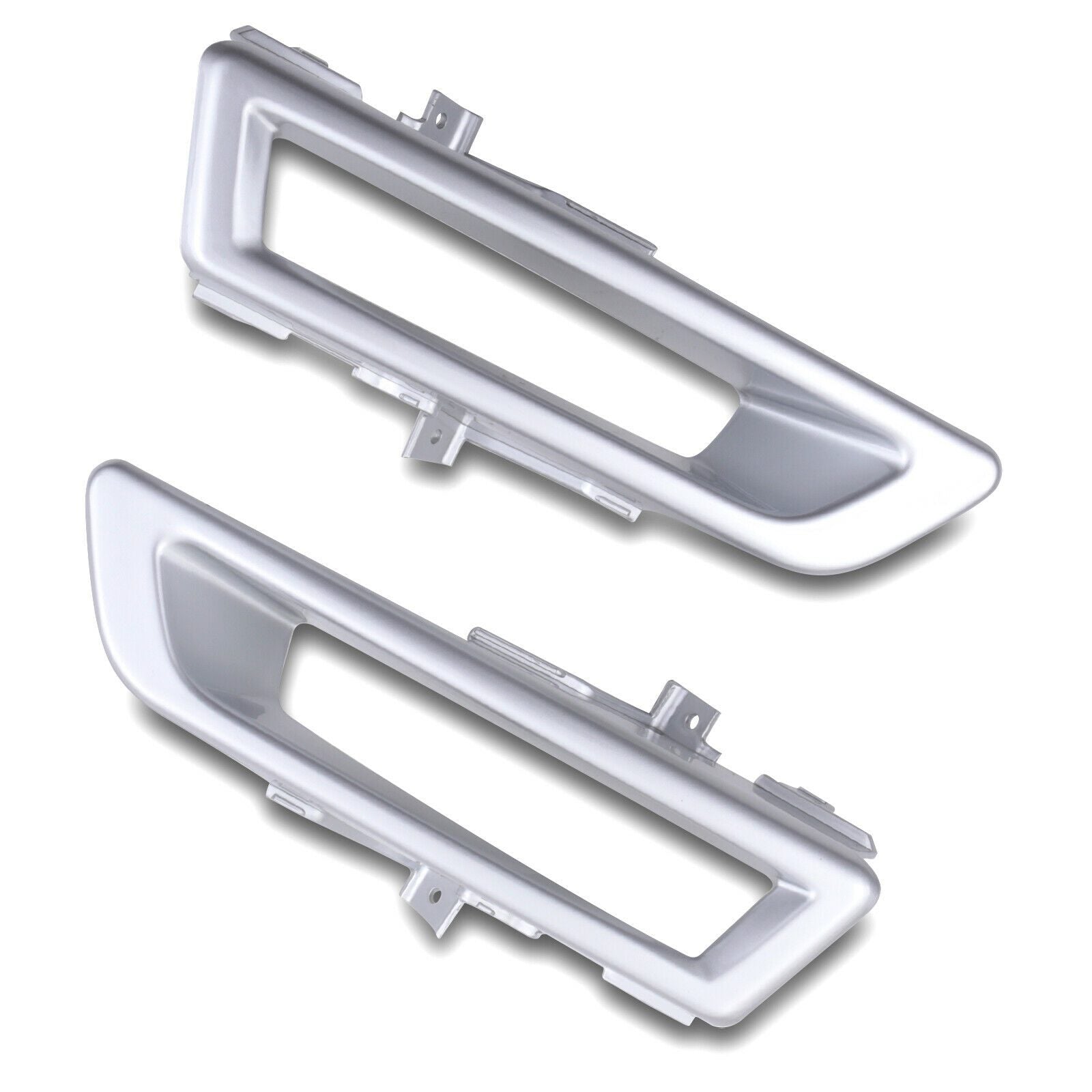 Predator 4x4 Silver Front Fog Light Covers To Fit Land Rover Discovery Sport 14+