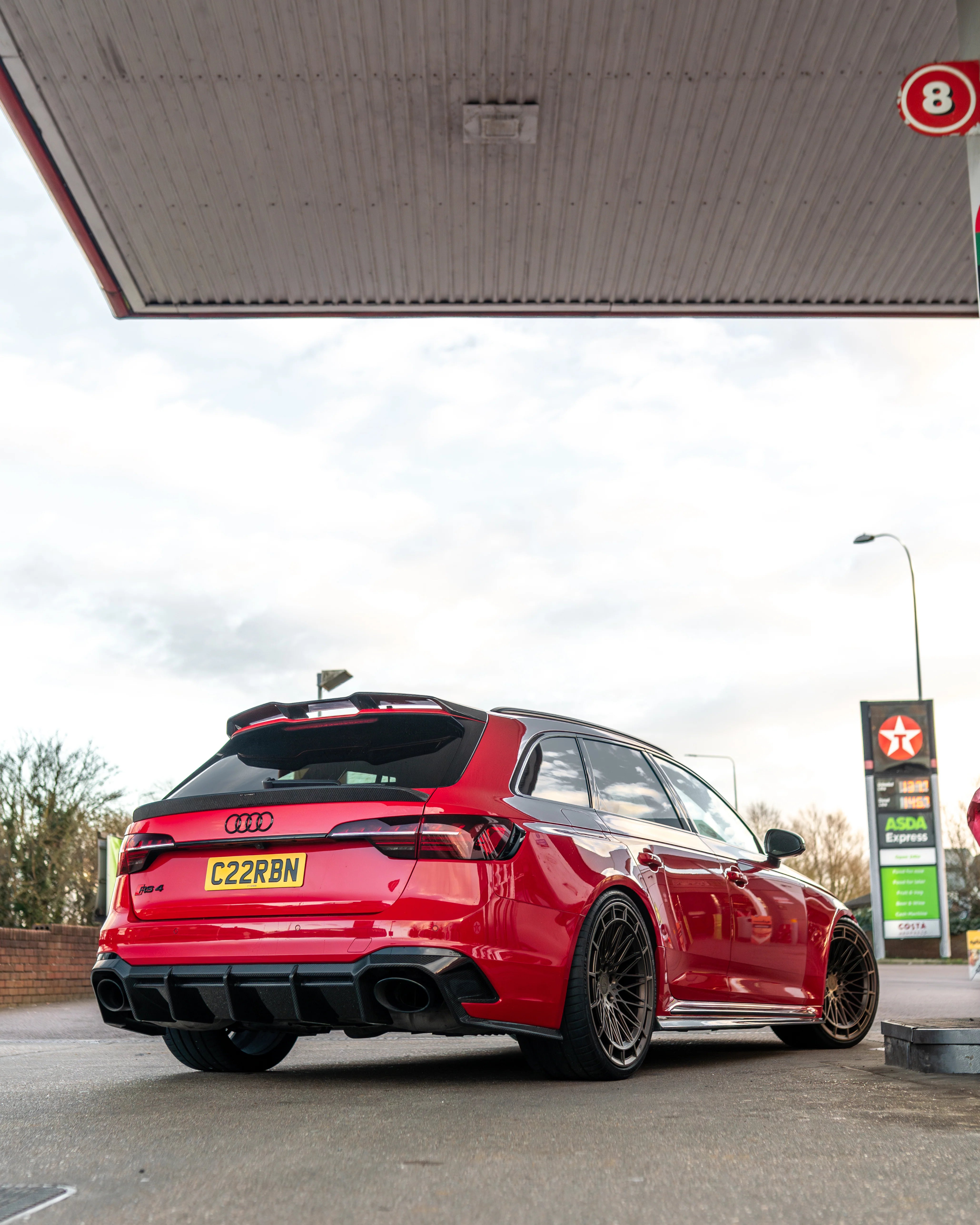 AUDI RS4 B9 & B9.5 2016-2024 CARBON FIBRE ROOF SPOILER - CT DESIGN