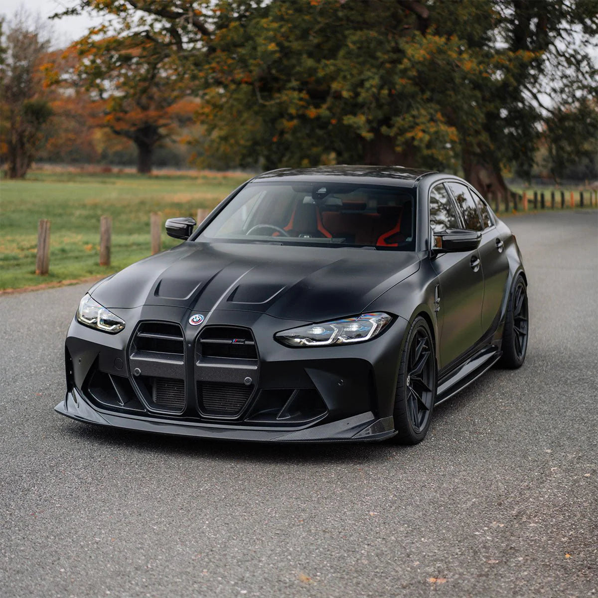 BMW M3 G80 G81 & BMW M4 G82 G83 Pre-Preg Carbon Fibre PR-1 Front Splitter by TRE (2021+)