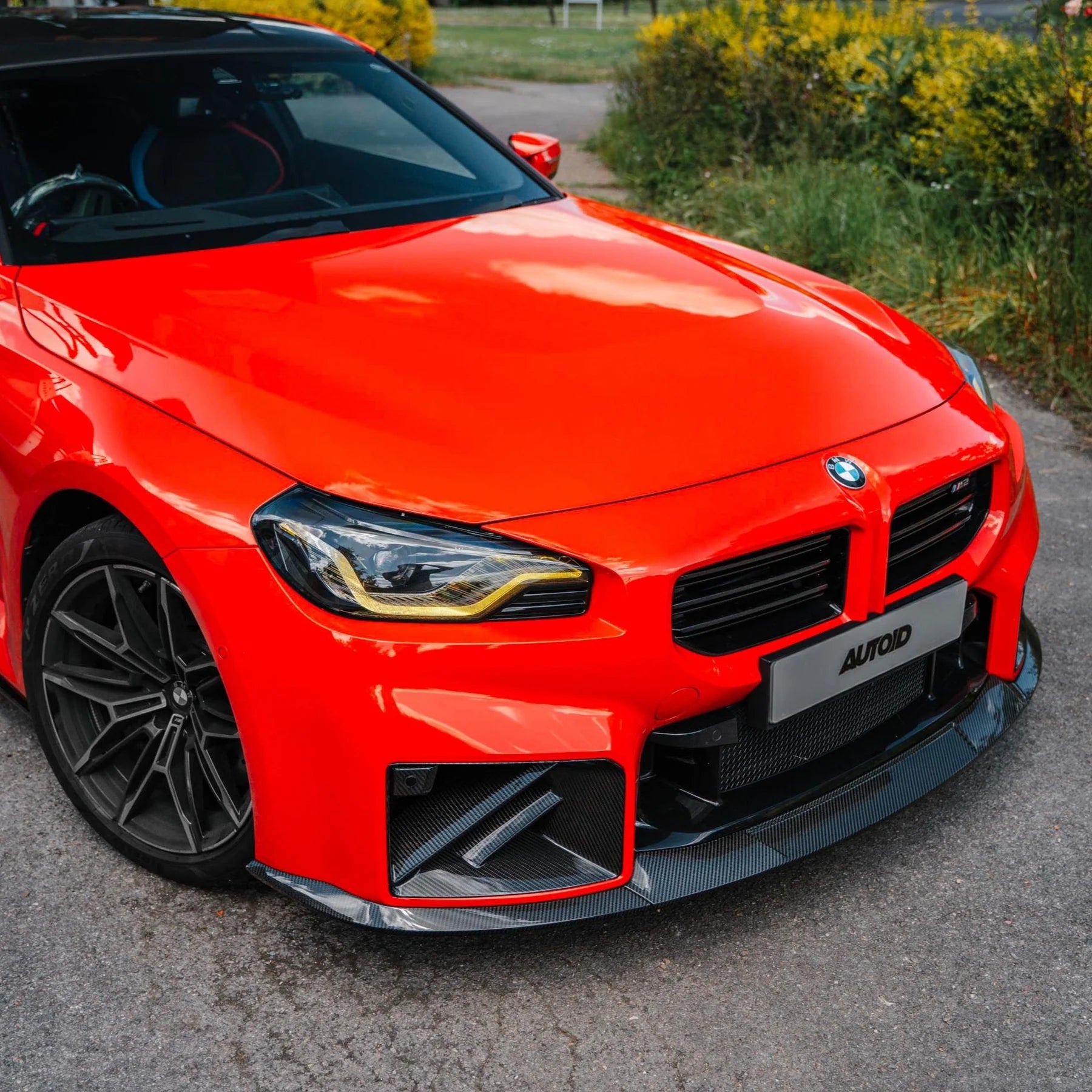 BMW G87 M2 TR87 Carbon Fibre Flat Front Splitter by TRE (2023+)