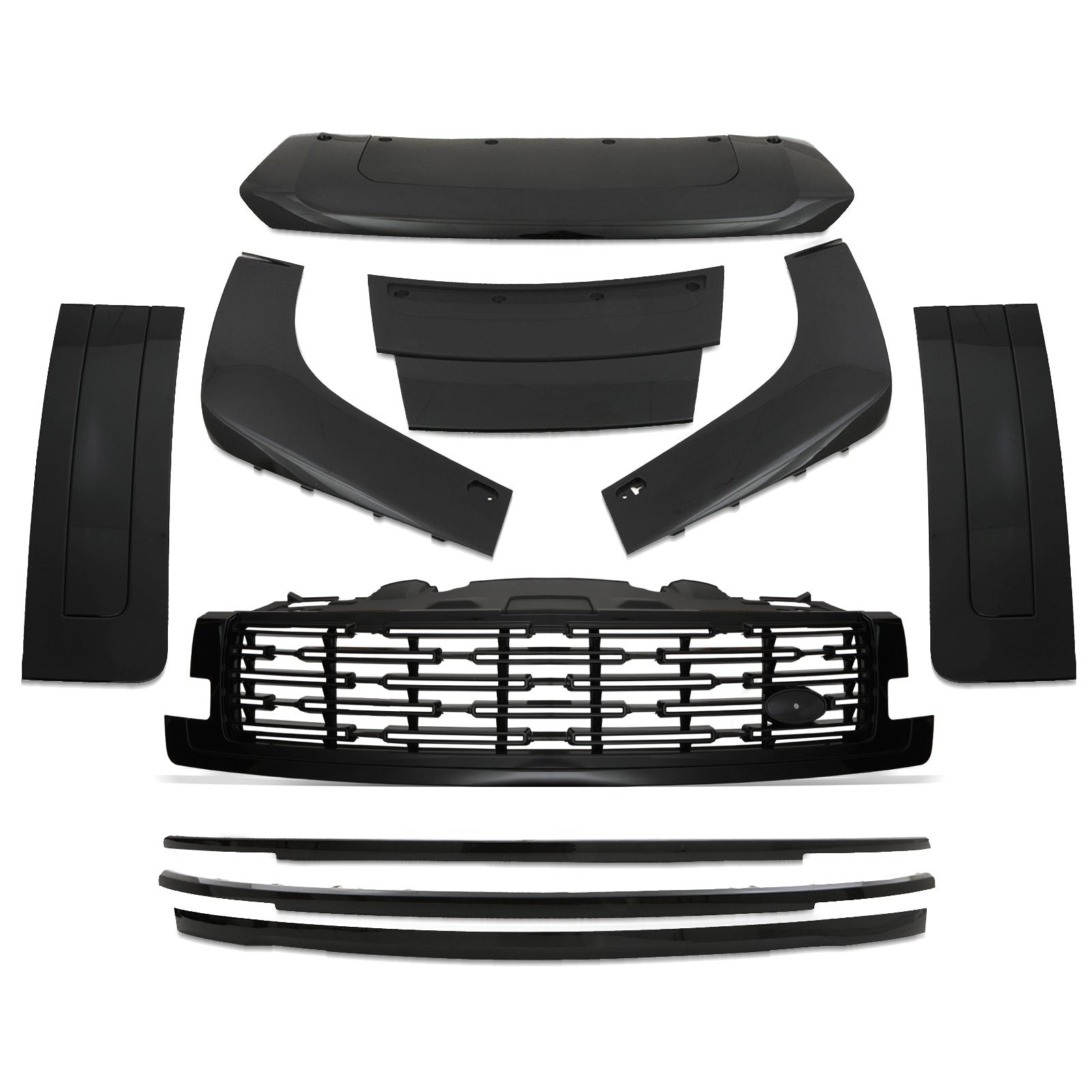 Predator 4x4 Black Body Trim Kit and Grille To Fit Range Rover Vogue L460 2022+
