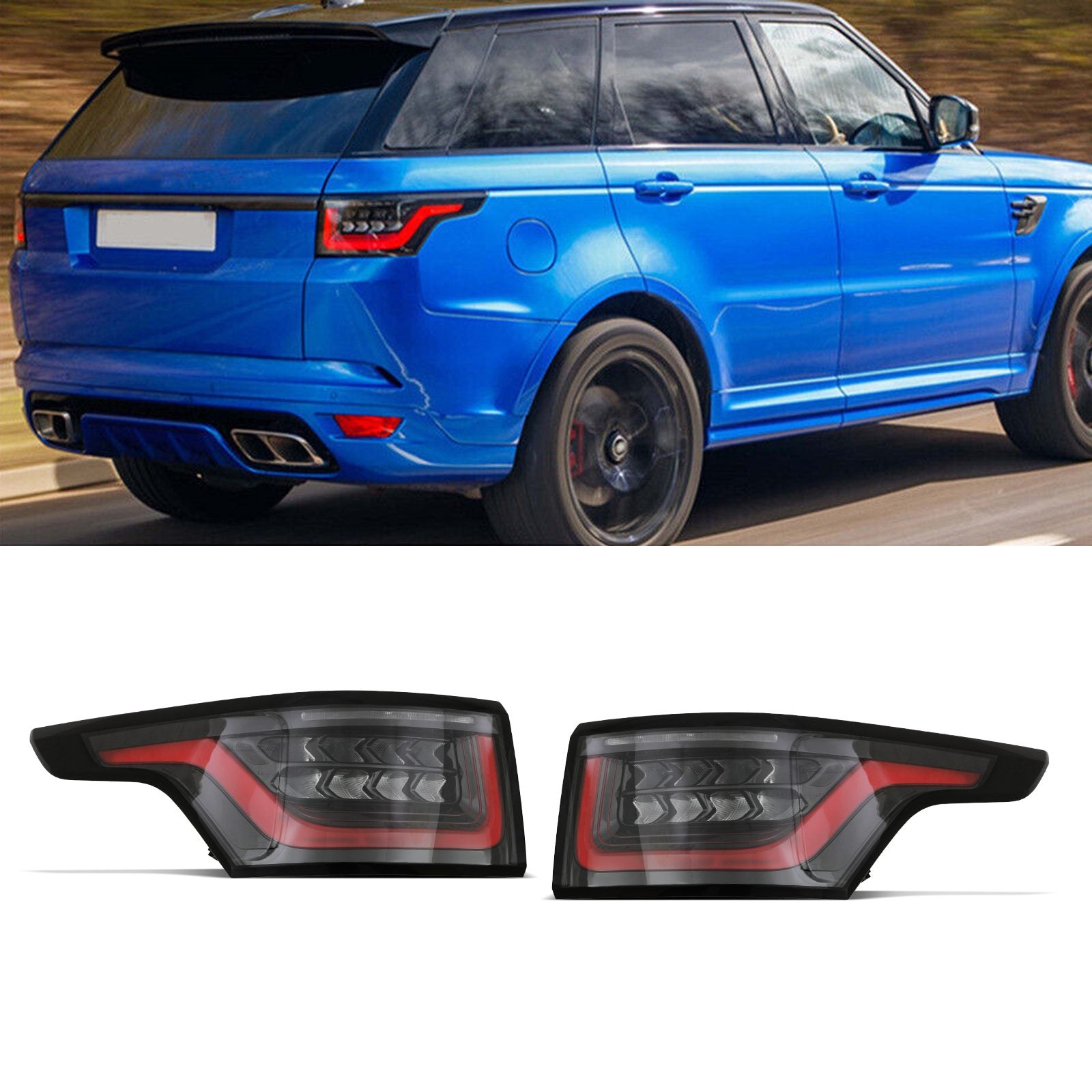 Predator 4x4  LED Rear Tail Lights To Fit Range Rover Sport L494 13-17
