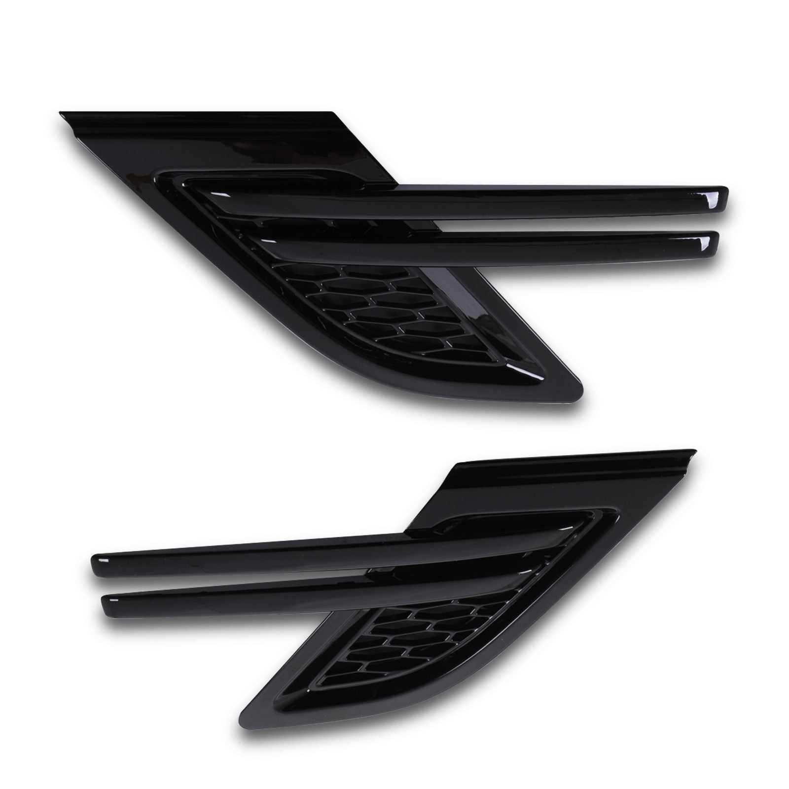 Predator 4x4 Black Side Wing Vents To Fit Range Rover Sport L494 14-17