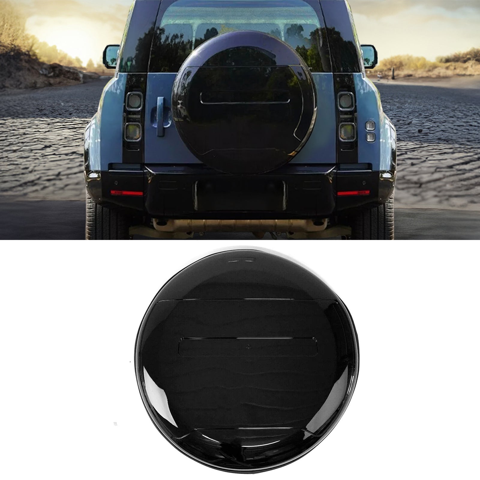 Predator 4x4 Rear Black Spare Wheel Cover To Fit Land Rover Defender L663 2020+