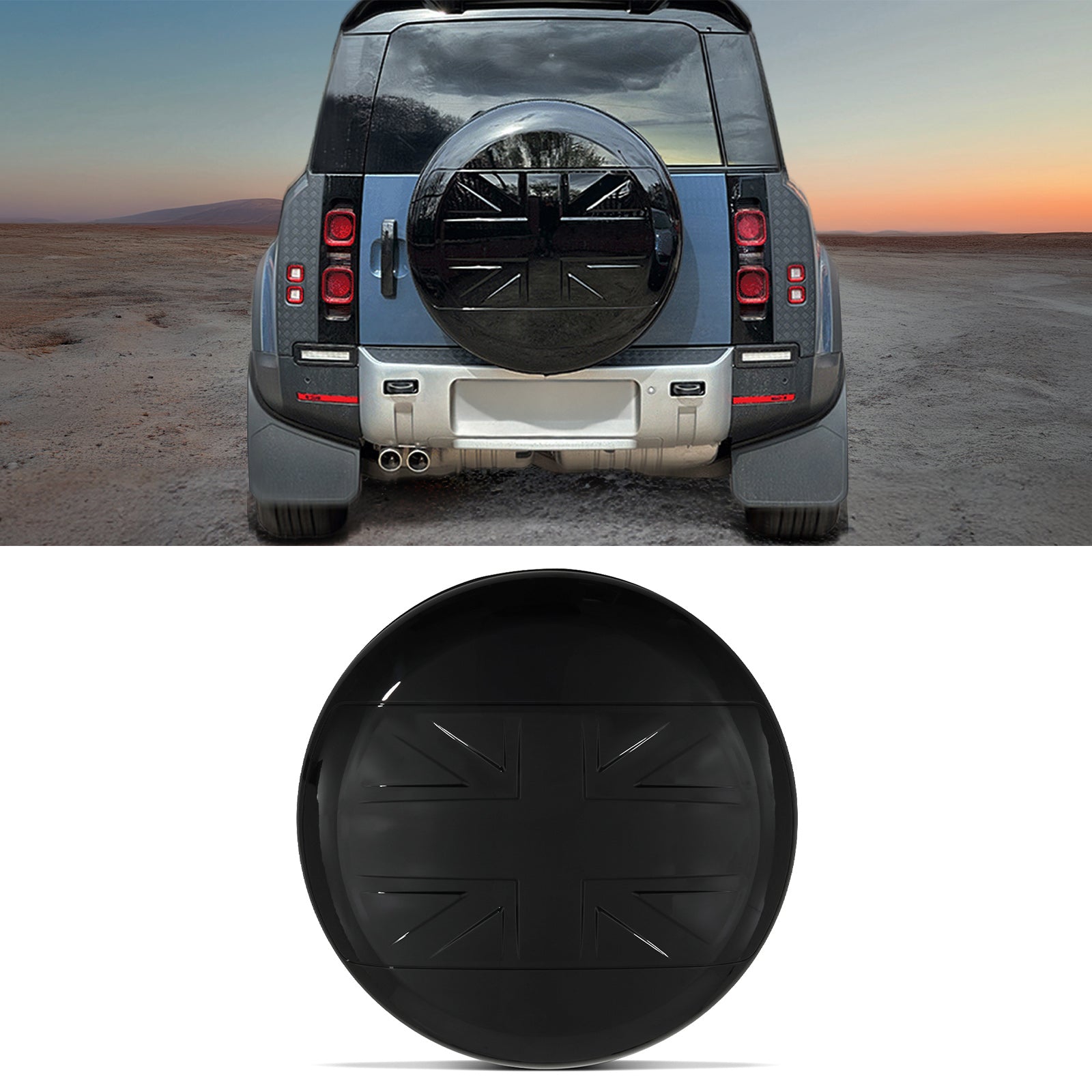 Predator 4x4  Union Jack Spare Wheel Cover To Fit Land Rover Defender L663 2020+