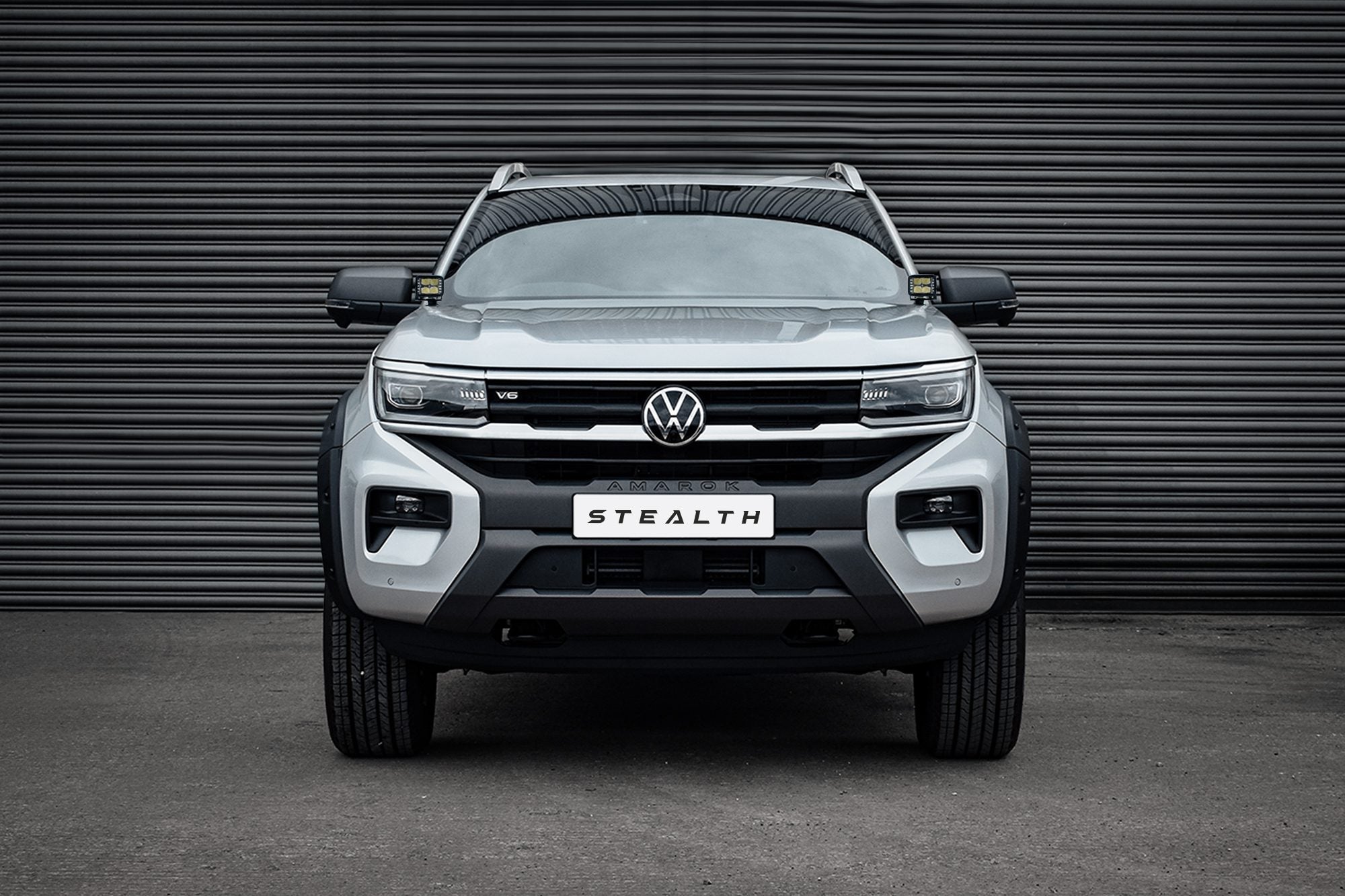 Stealth VW Amarok 2023+ Twin 4" Dark Force LED Bonnet Kit - 16,800 Lumens