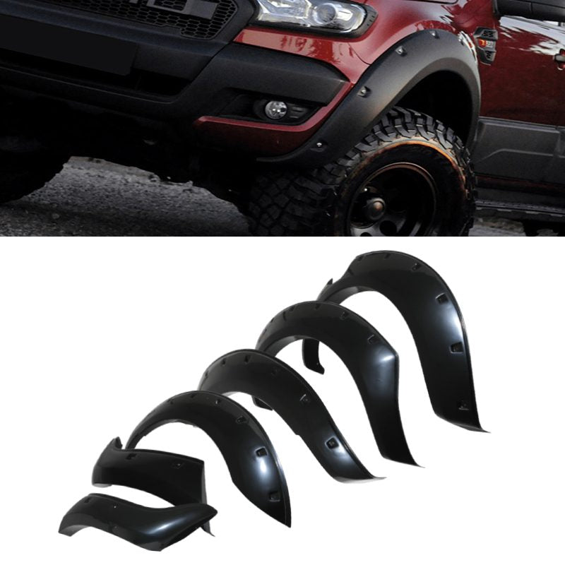 Ford Ranger T8 2019+ Black Gloss Fender Flare Kit