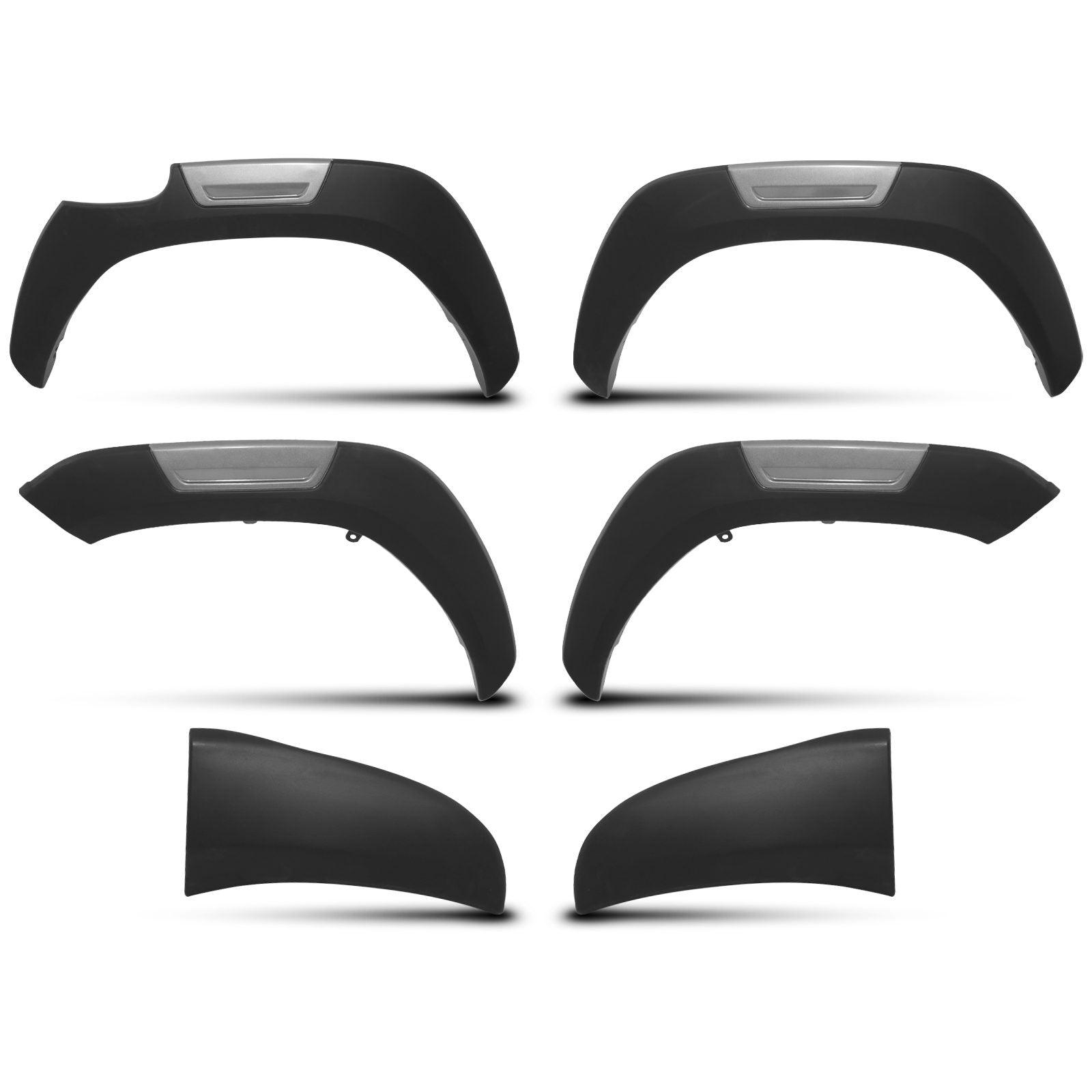 Toyota Hilux Revo 21+ Black GR Style Fender Flare Set