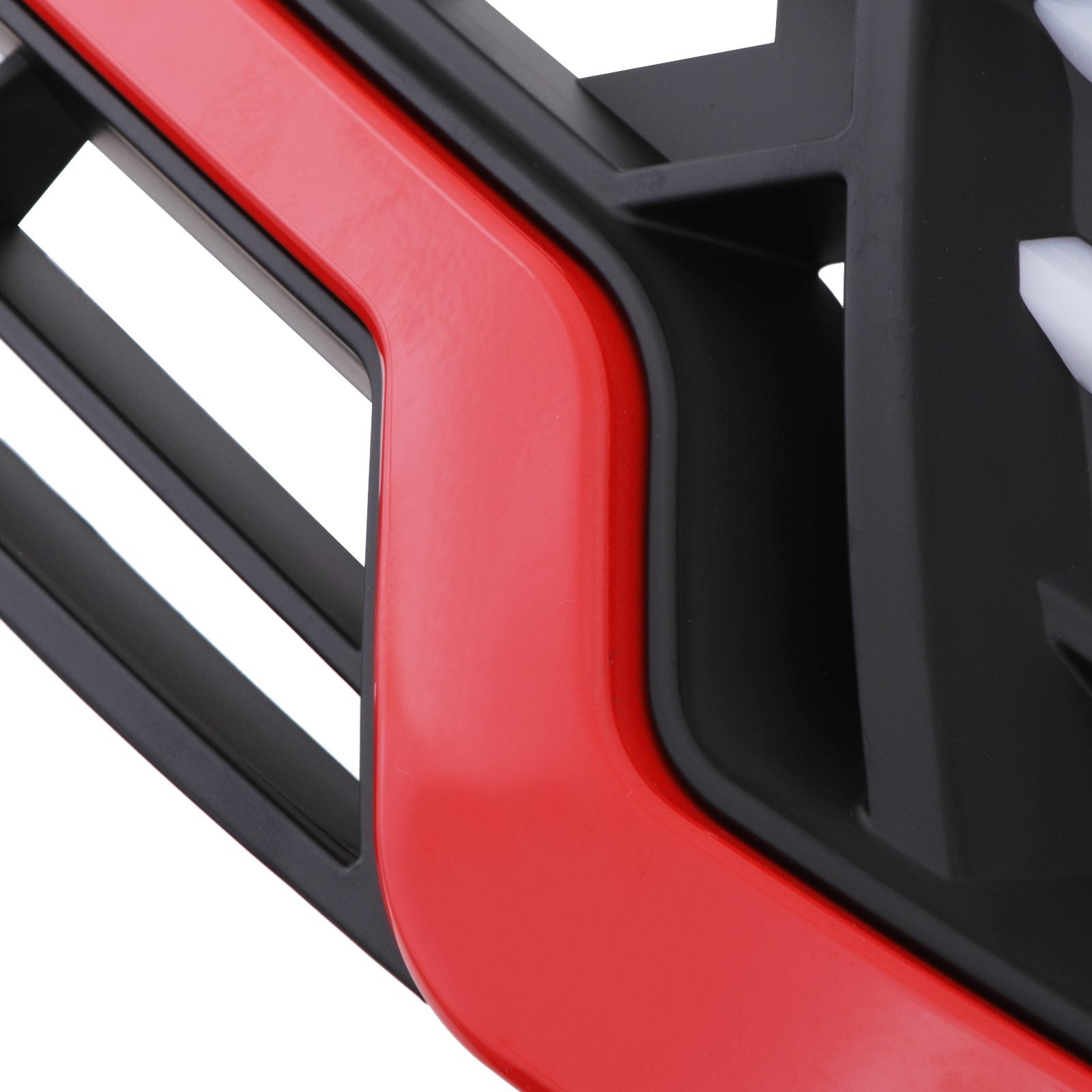 Toyota Hilux Revo 15+ Black & Red Honeycomb LED Grille