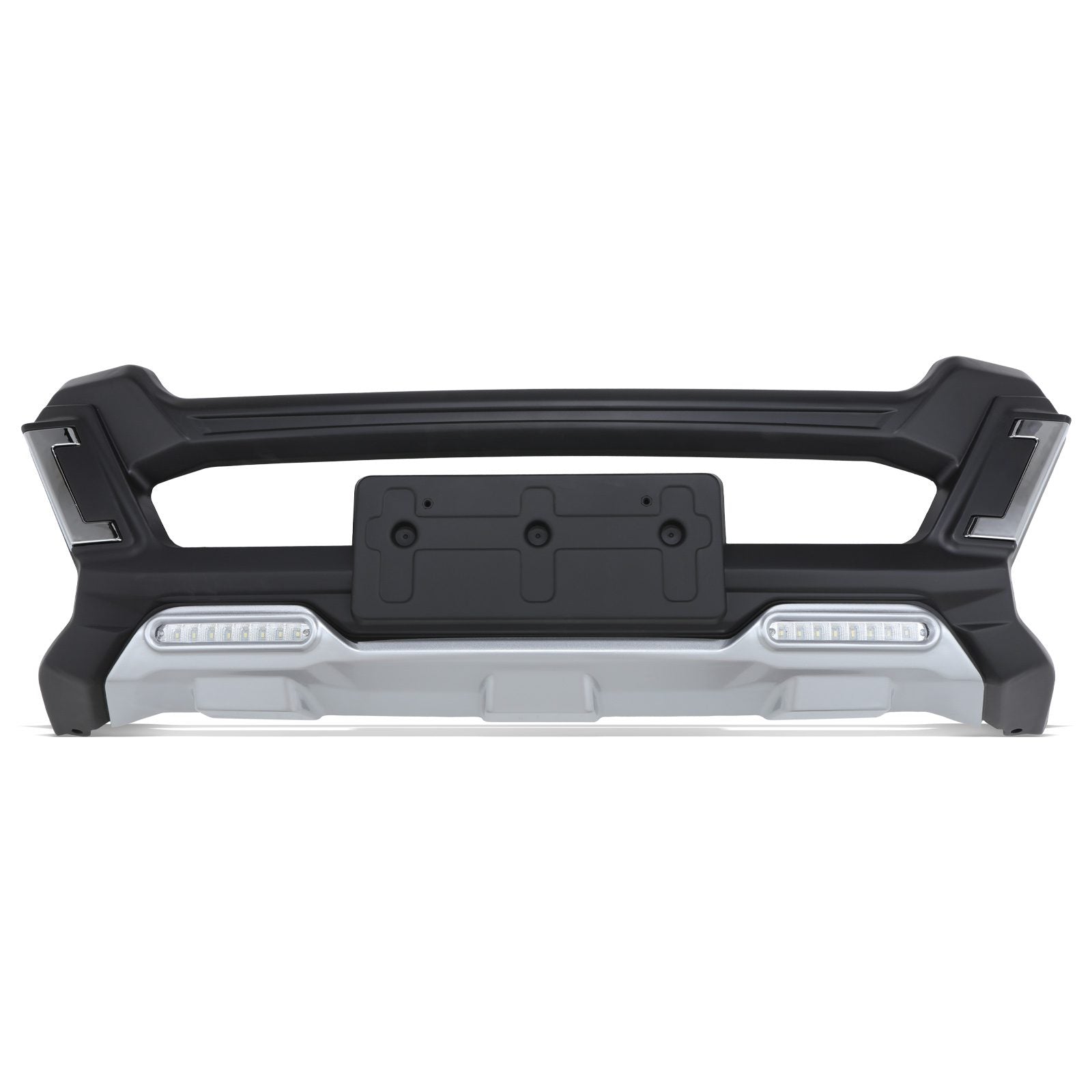 Toyota Hilux Invincible X MK8 18-21 Gloss Black LED Front Bumper A Bar