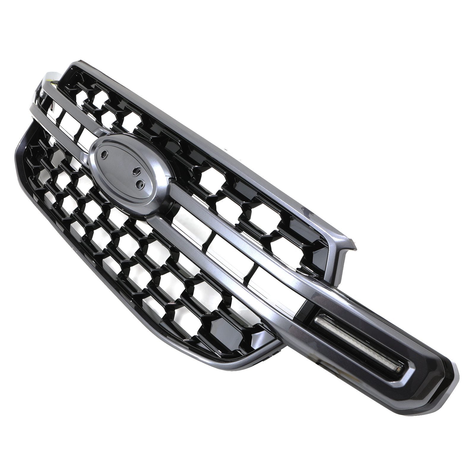 Ford Ranger T9 2023+ Grey and Black Front Grille With LEDs