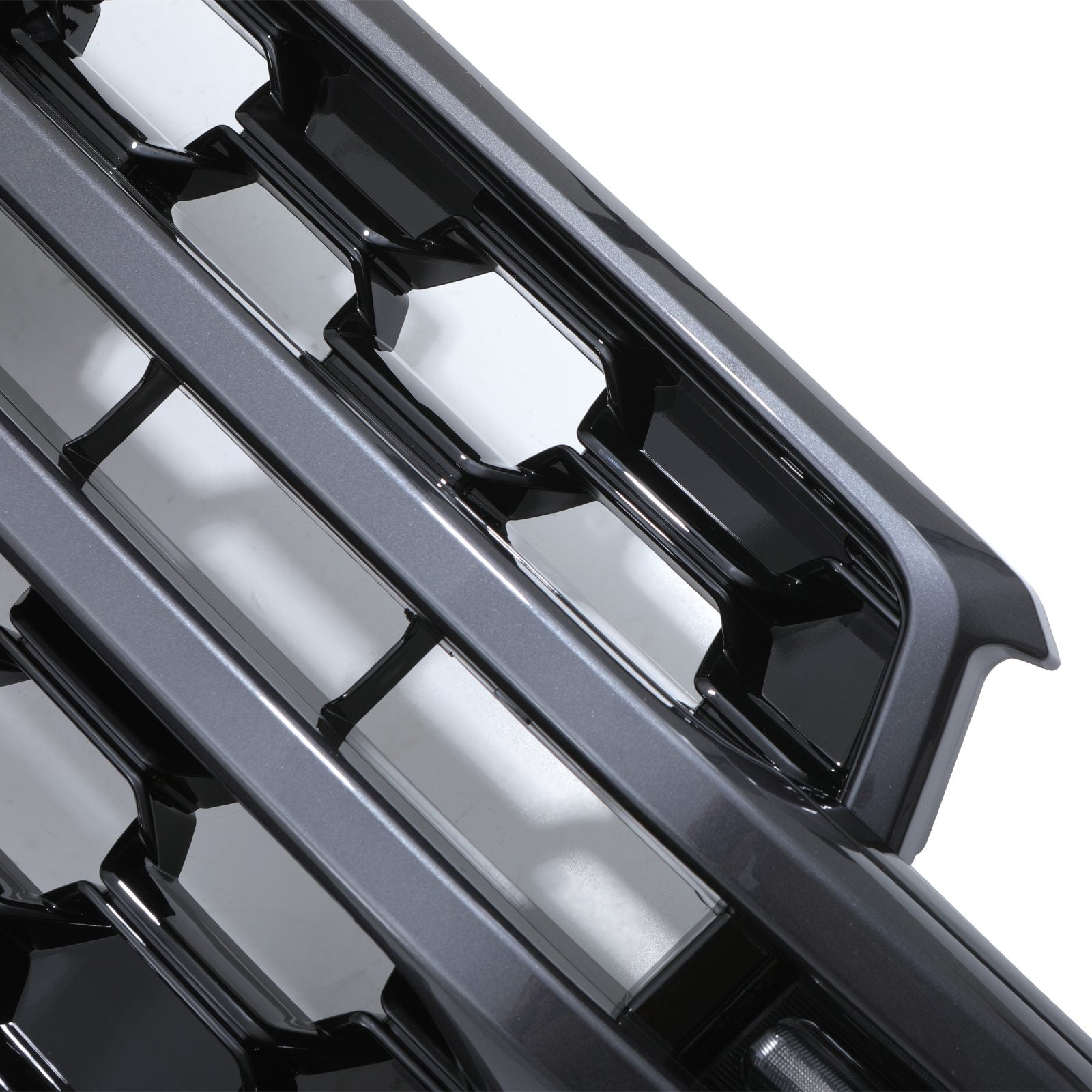 Ford Ranger T9 2023+ Grey and Black Front Grille With LEDs