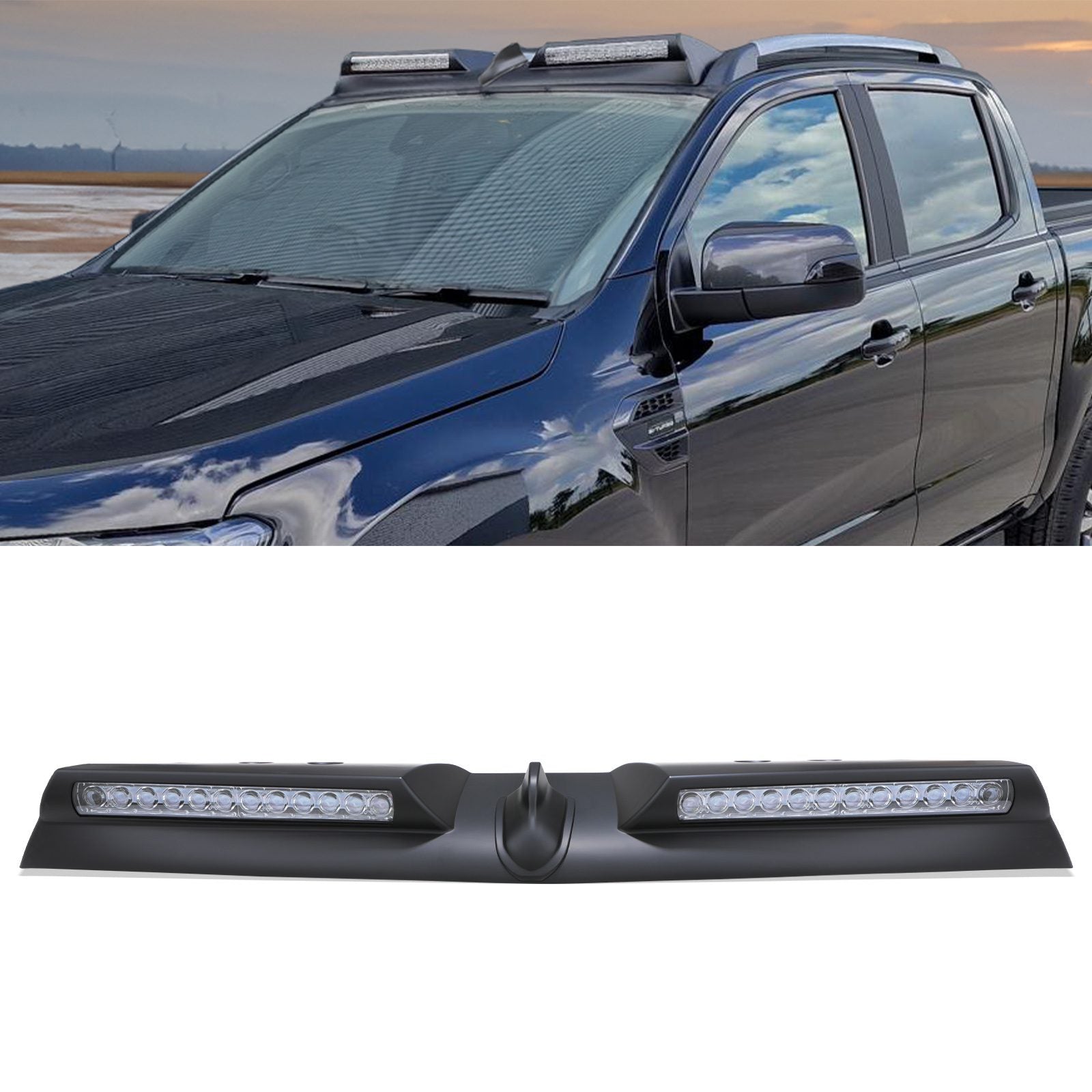 Ford Ranger T9 2023+ Twin Roof Light Pod With LED Lights